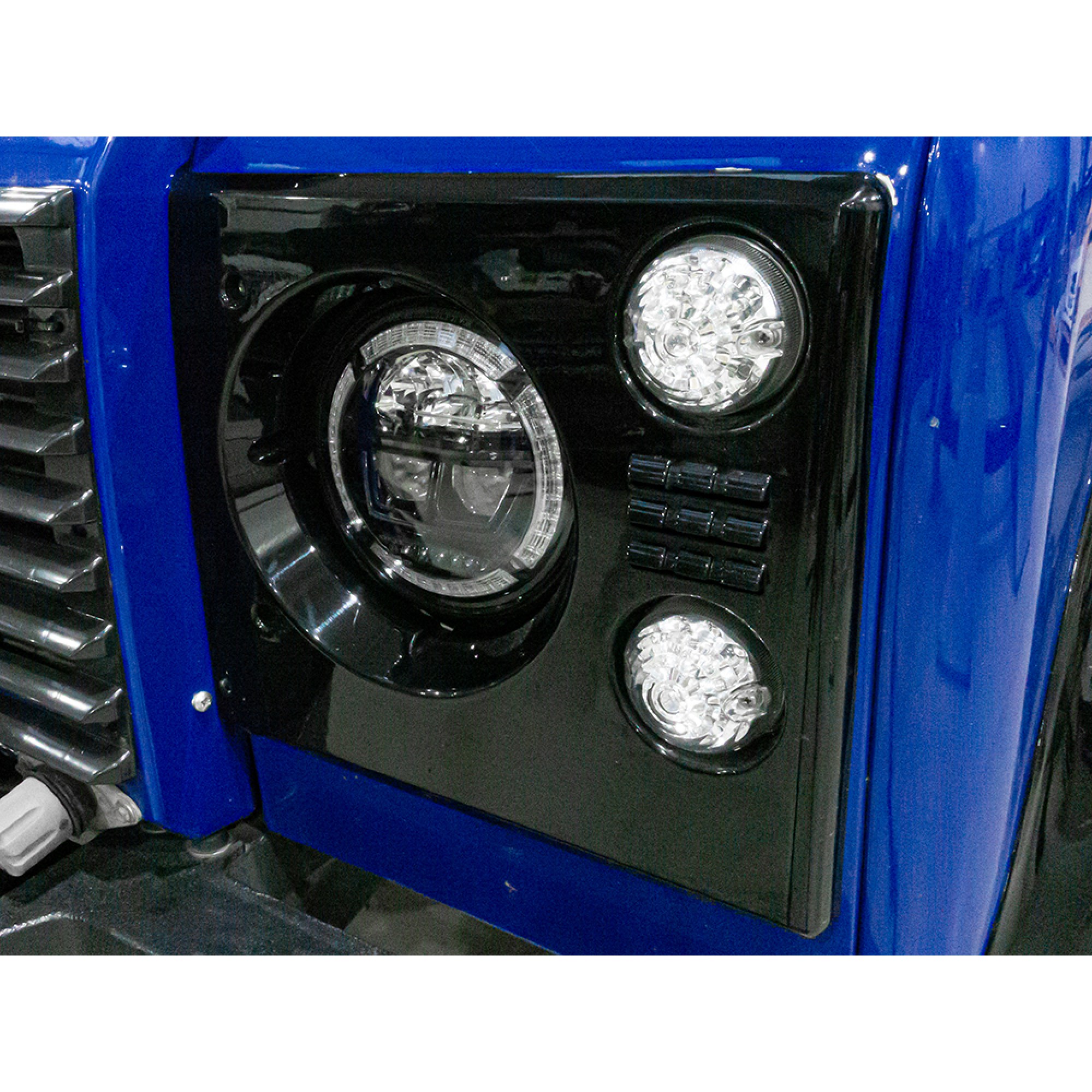 Pair 7 Inch Halo Drl Headlamp RHD
