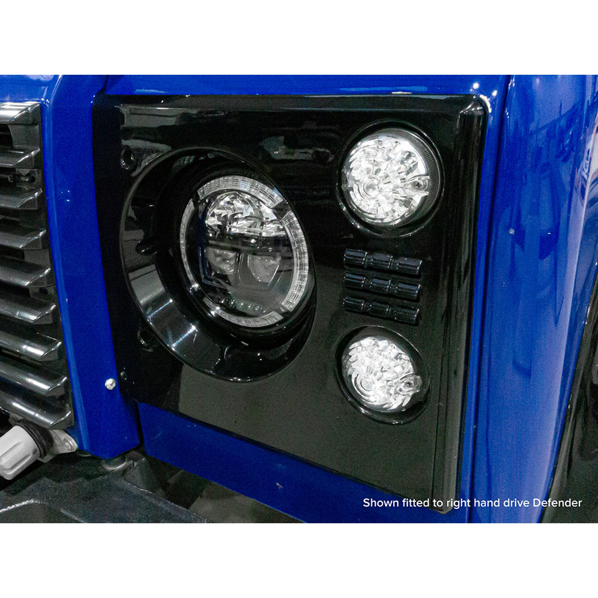 Pair 7 Inch Halo Drl Headlamp LHD