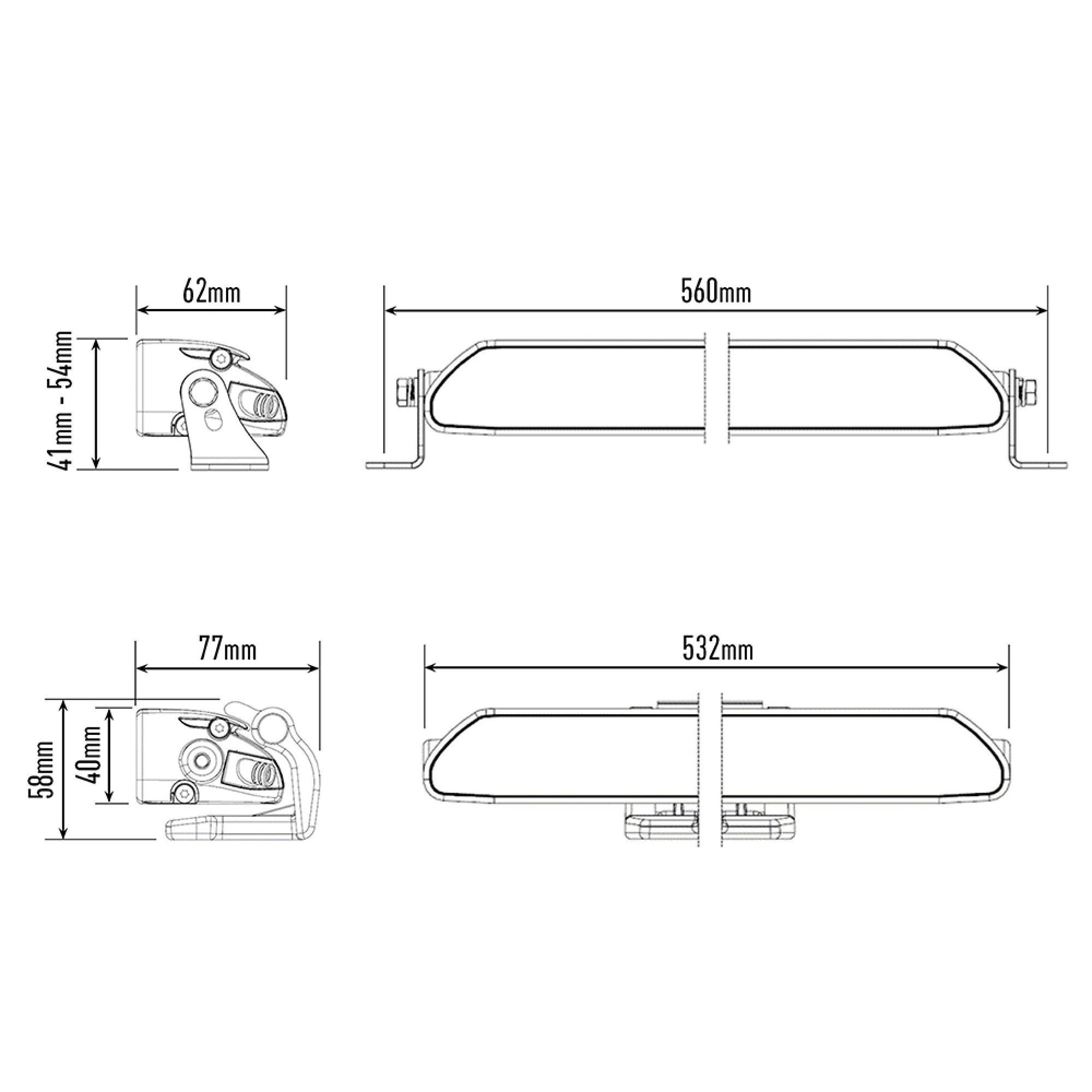 Linear 18 Led Driving Light