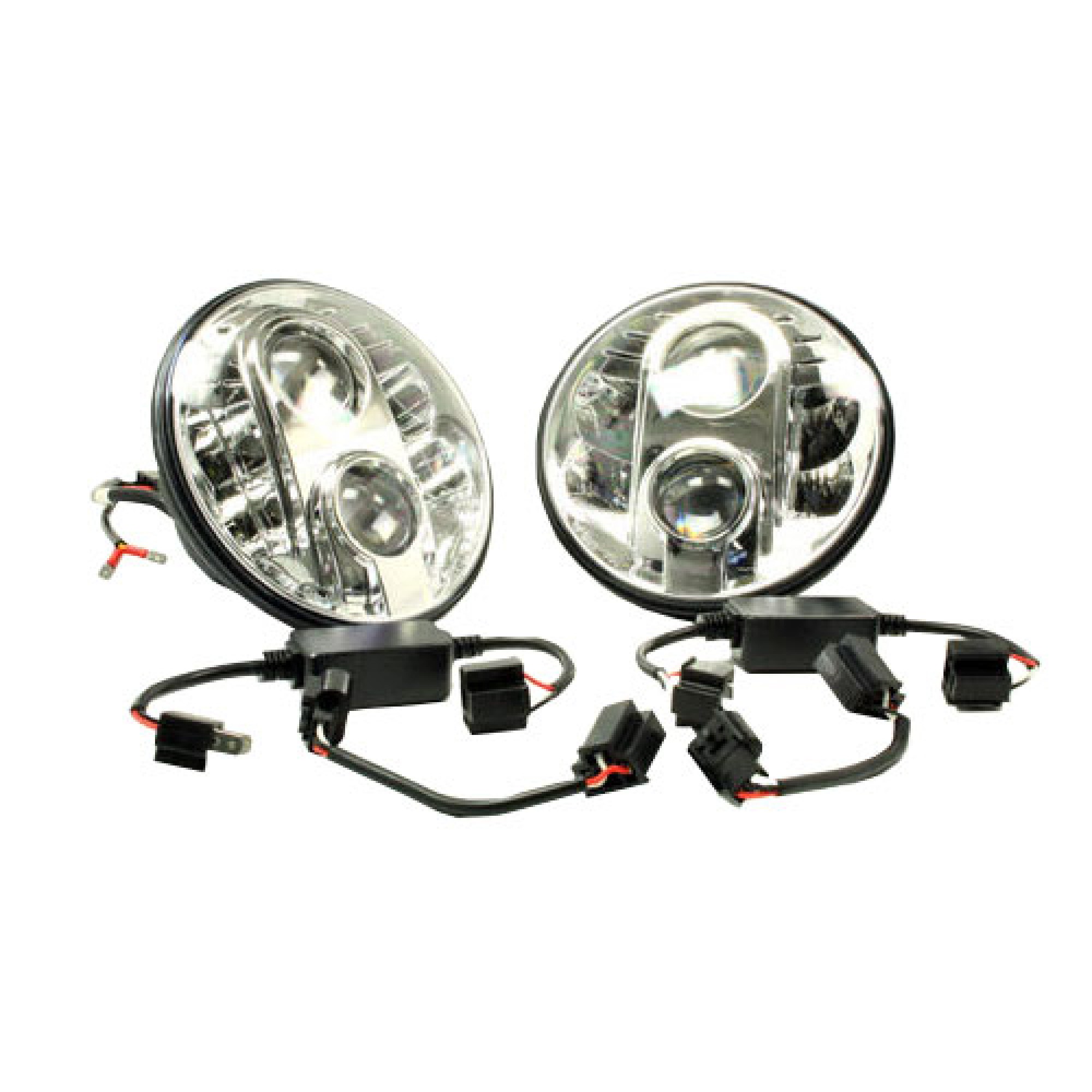 TF711 - Terrafirma 7” Led Headlight Pair LHD E Marked Dot Approved