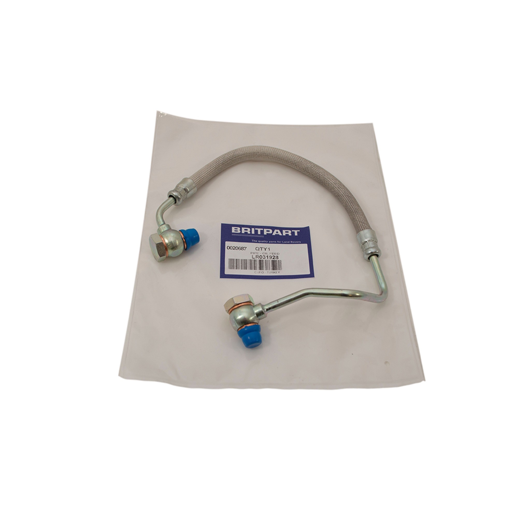 LR031928 - Turbo Oil Feed Pipe for Defender TD4