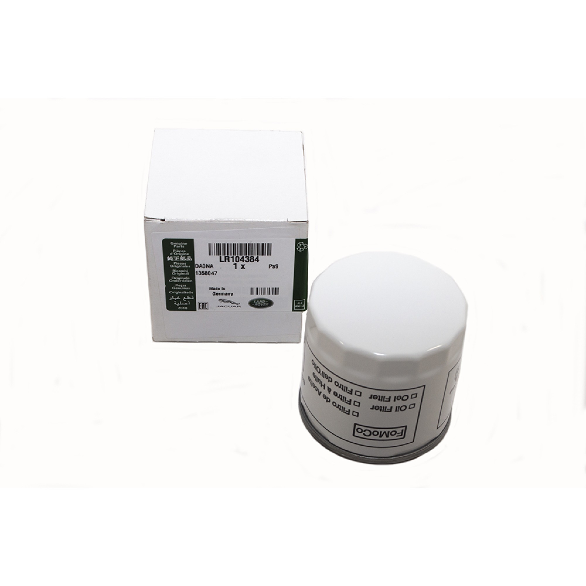 LR104384LR - Genuine Oil Filter Element Defender TD4 from DA444247