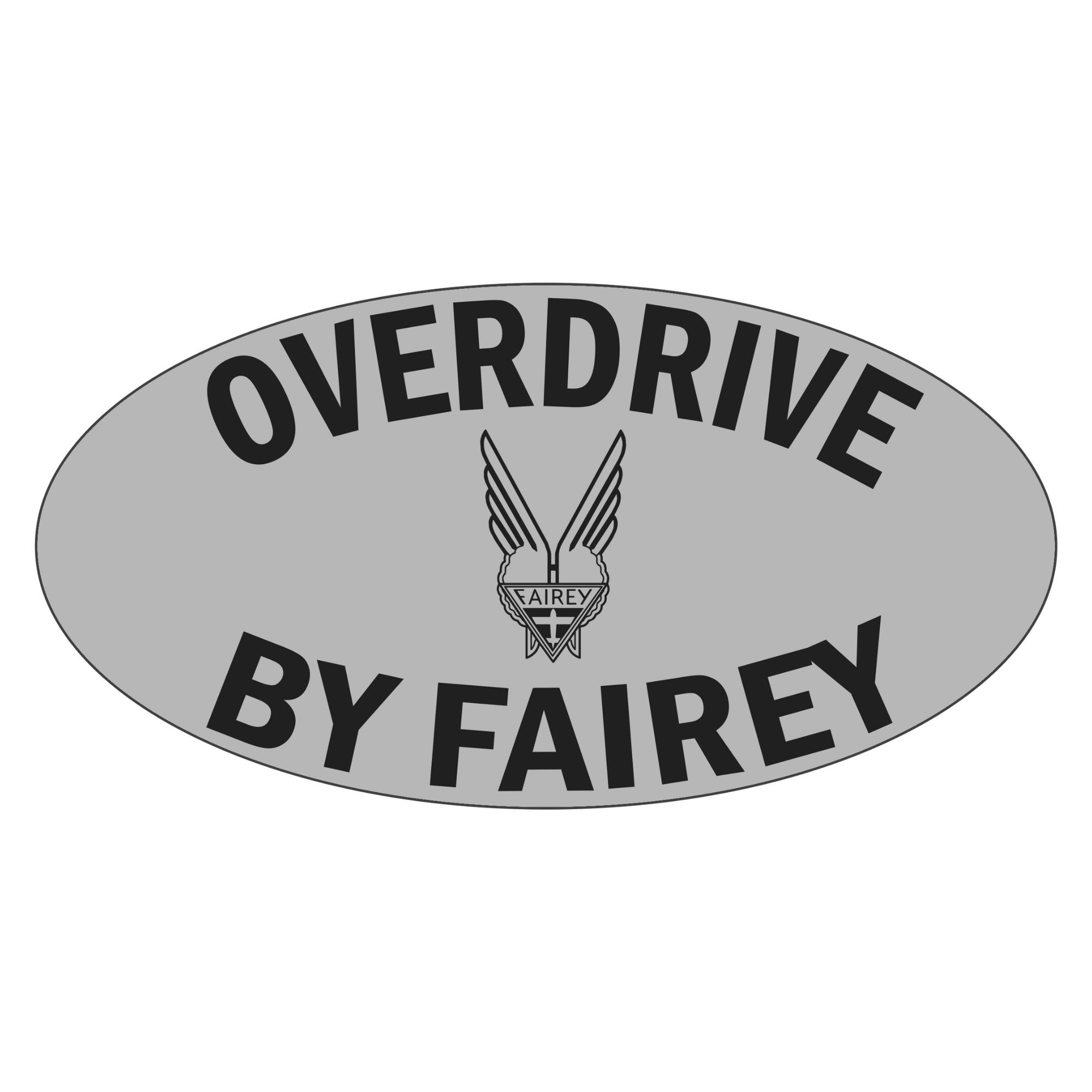 Fairey Overdrive Oval Decal - JC799
