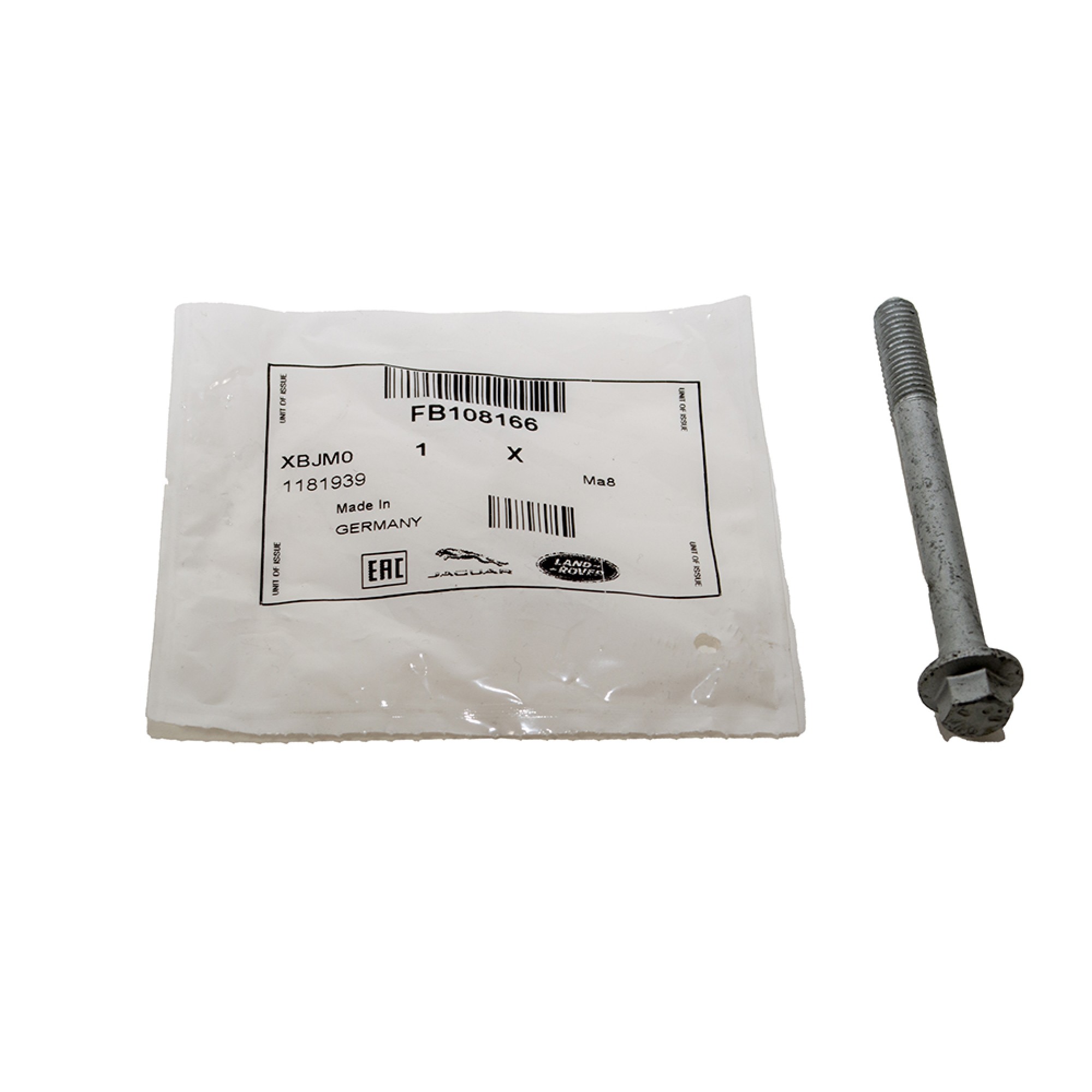 FB108166 - Bolt - Hexagonal Head M8 x 80