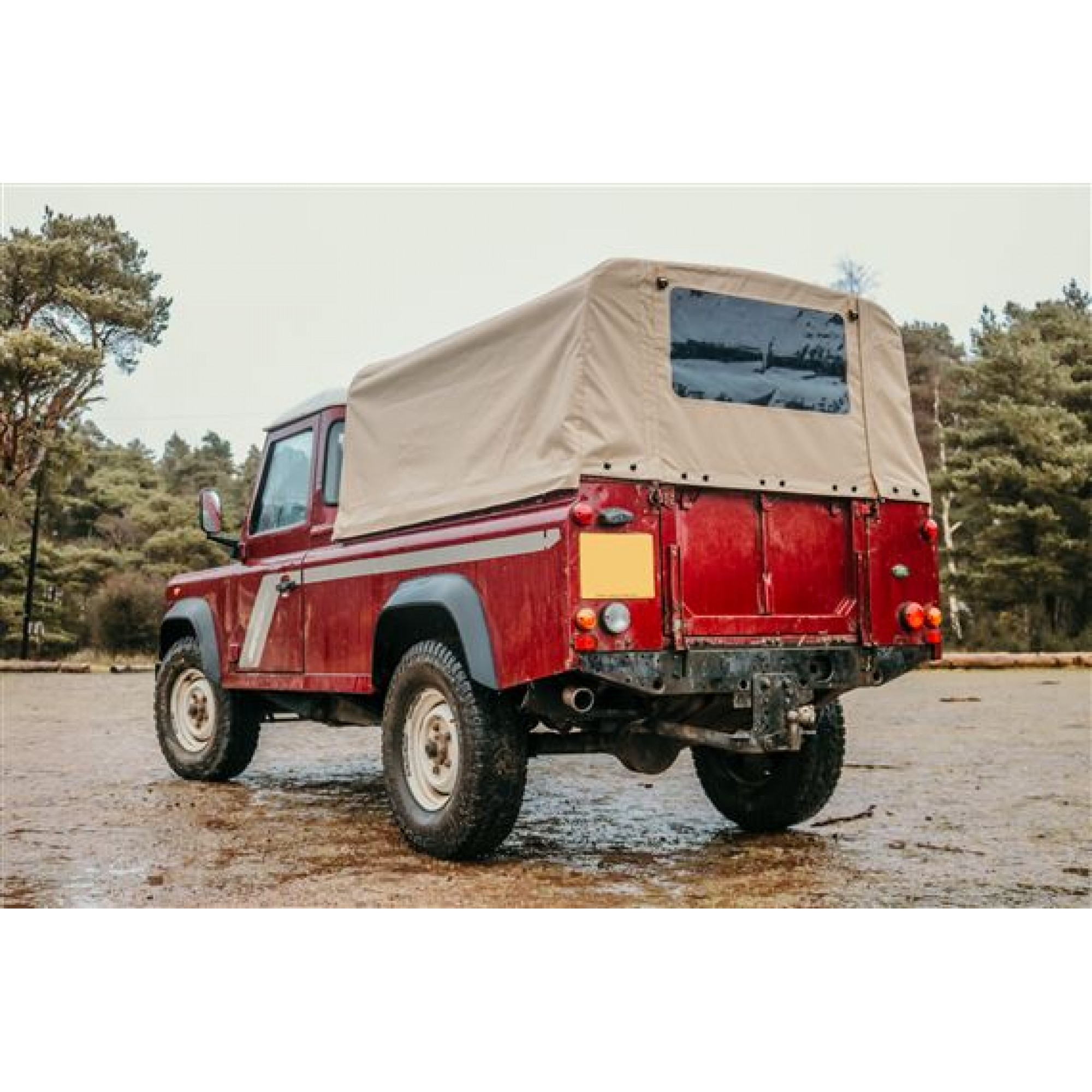 EXT208-9 - 3/4 Sand Pvc Truck Cab Hood for Defender 110
