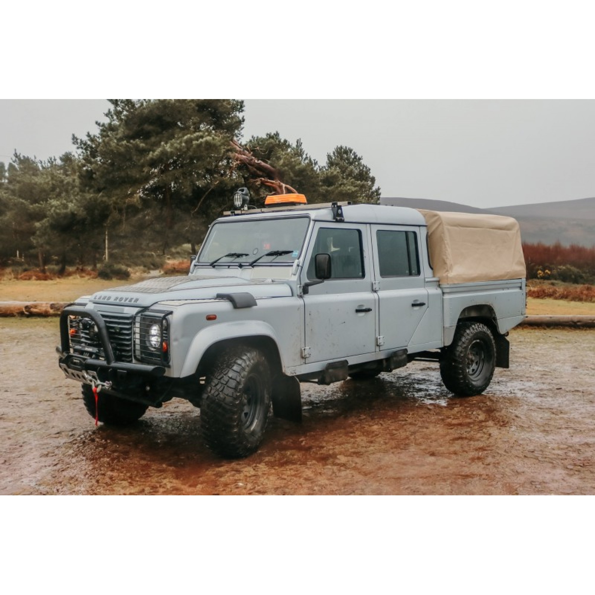 EXT213-11 - Crew Cab Sand Pvc Hood for Defender 130 Hi Cap