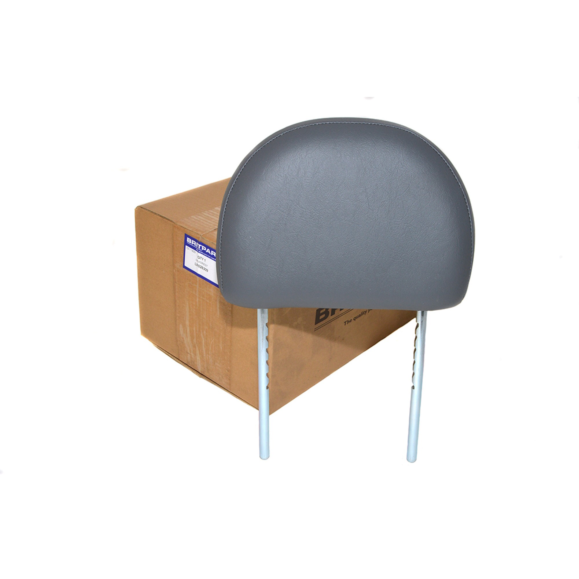 LR026309 - Front Headrest Grey Vinyl for Defender