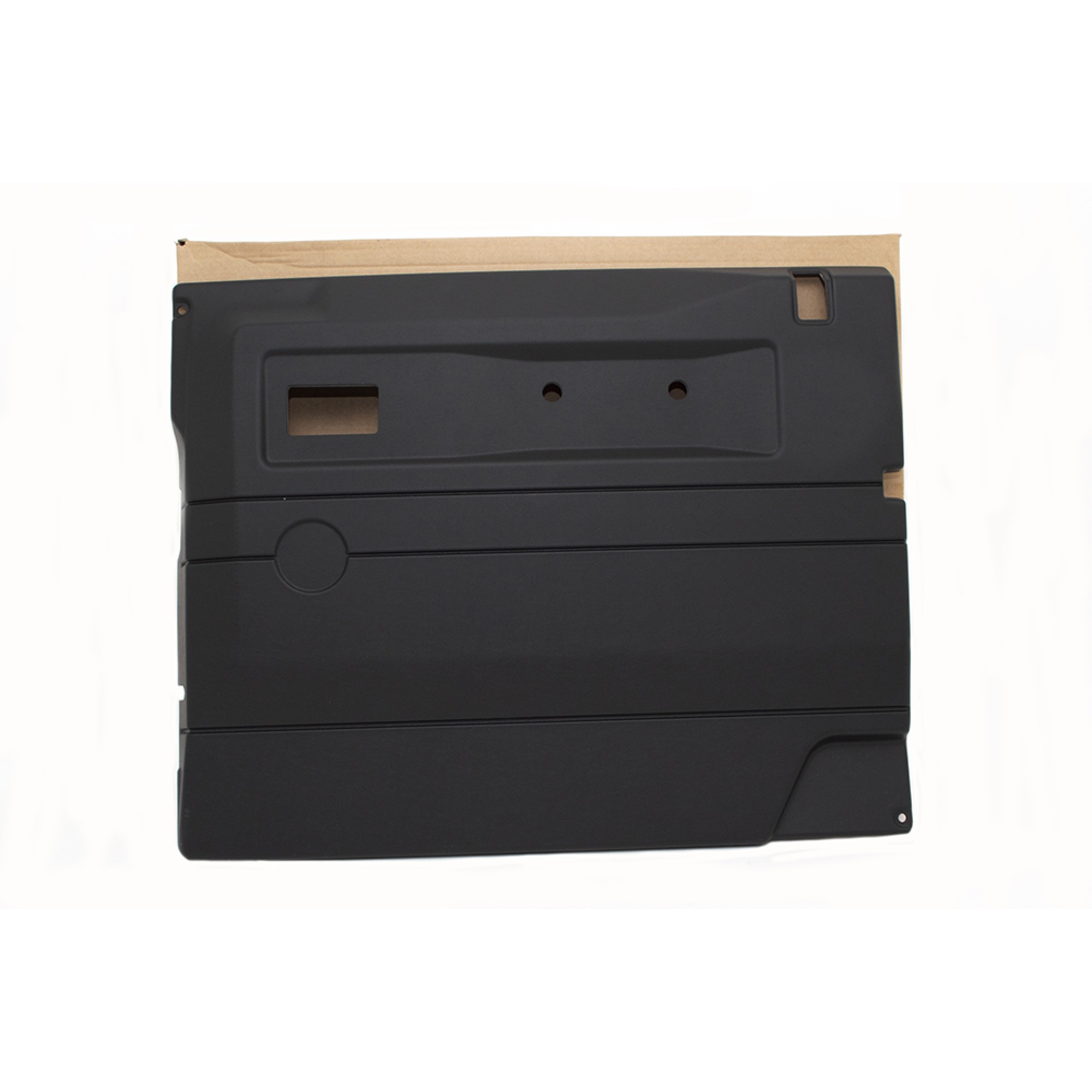 LR055512 - RH Door Trim Black with Power Windows