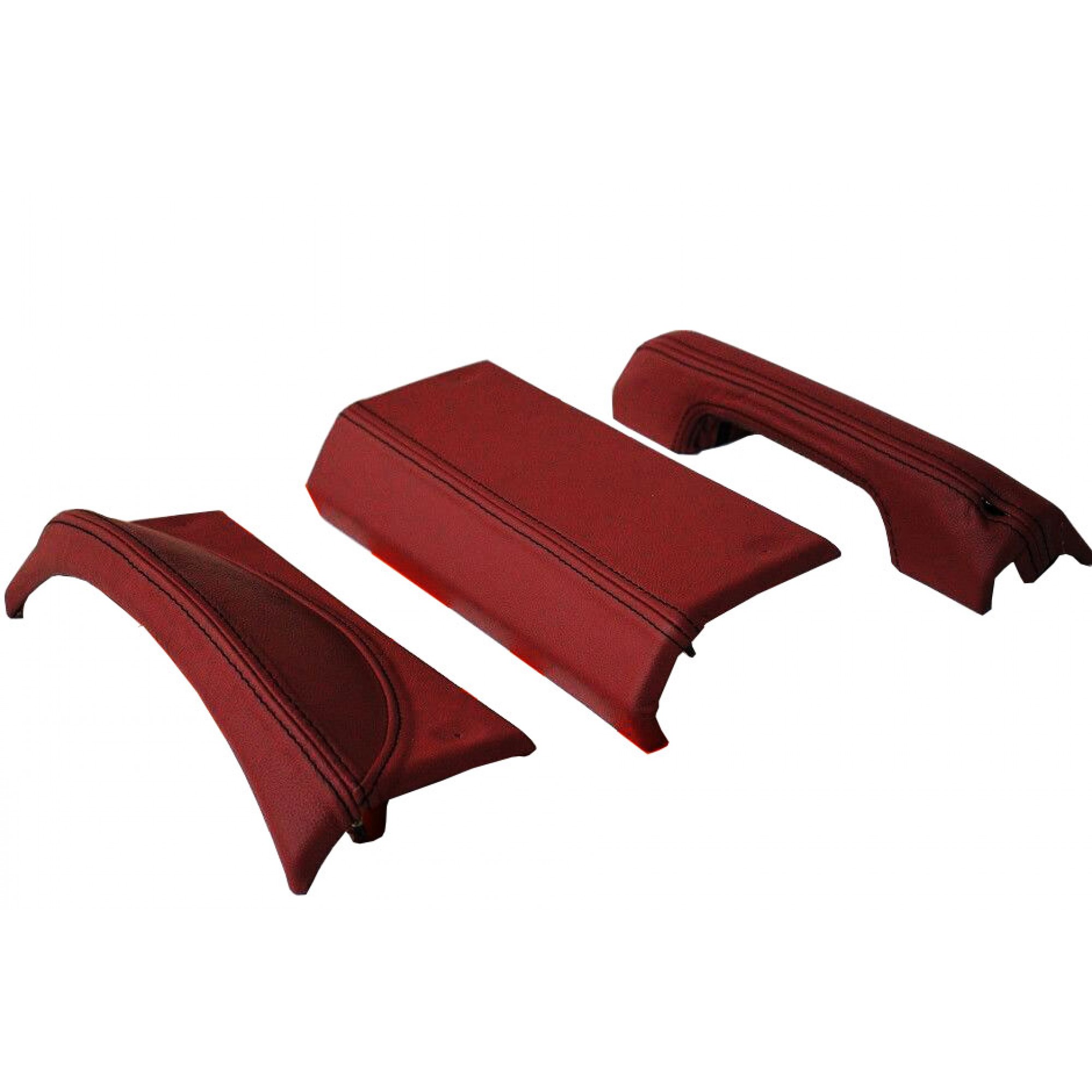 LRI2220 - Burgundy Leather Puma Dash Kit - Pod Handle and Panel.