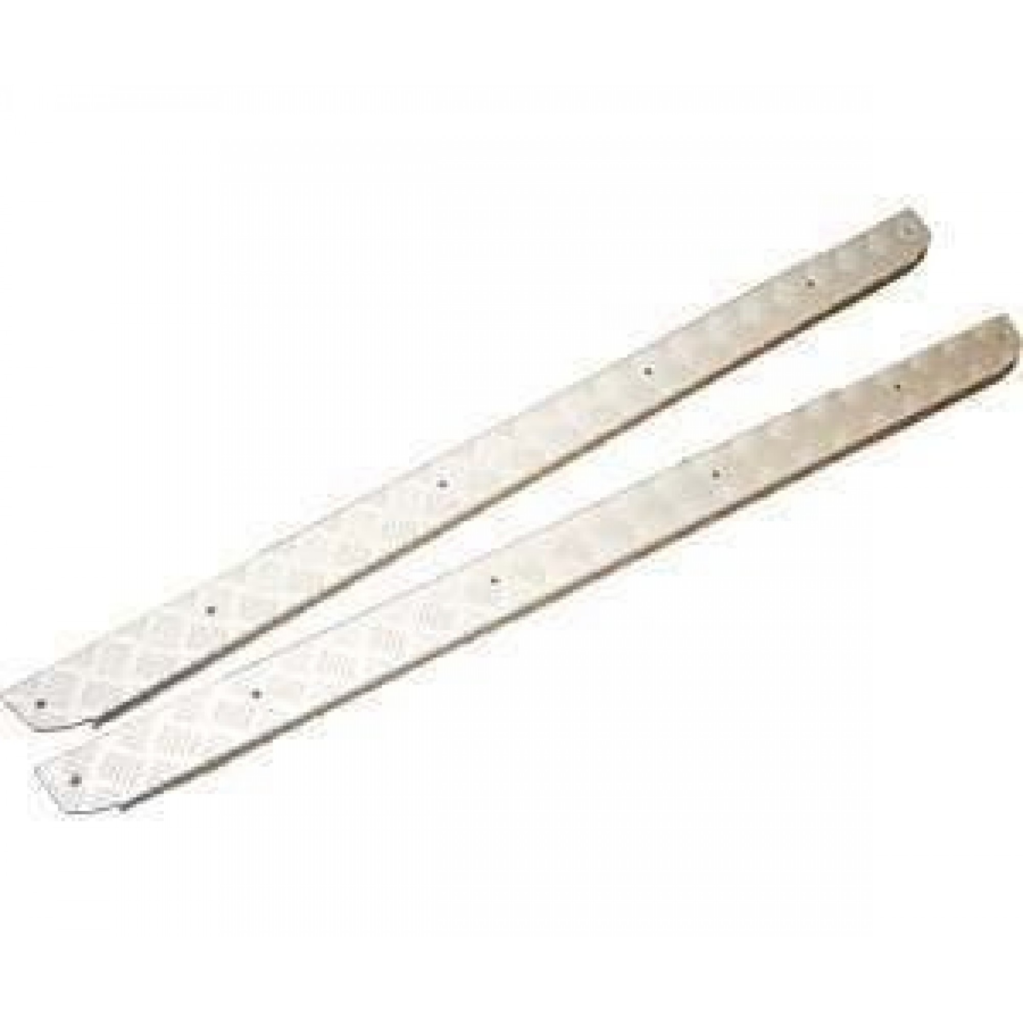 SLKIT01-VAN/A - Chequer Plate Kit 3mm Sill Protectors 110 3 Door Silver Anodised Boxed Pair with Fixings