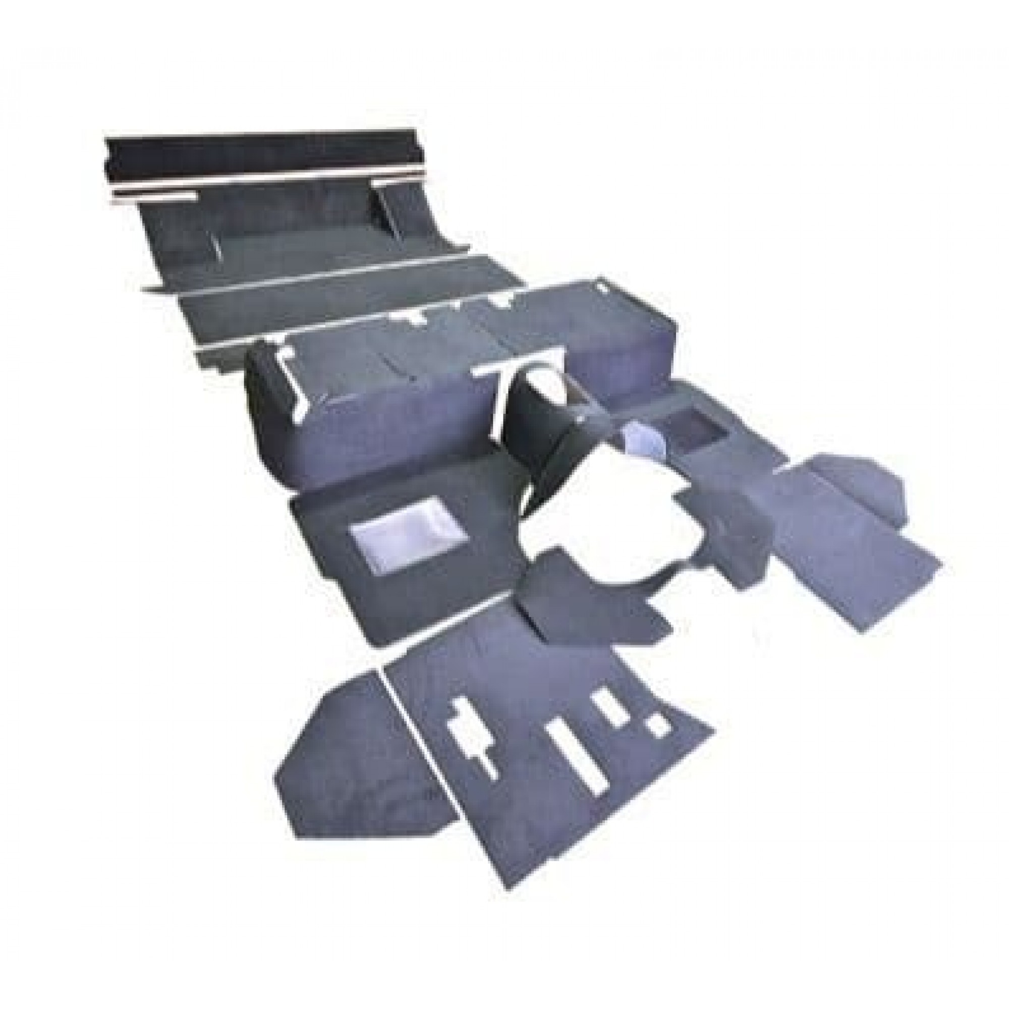 EXT021-6 - 110" Crew Cab Premium Carpet Full Vehicle Set LT77 Universal 110" Crew Cab Premium Carpet Full Vehicle Set LT77 Universal -ebony