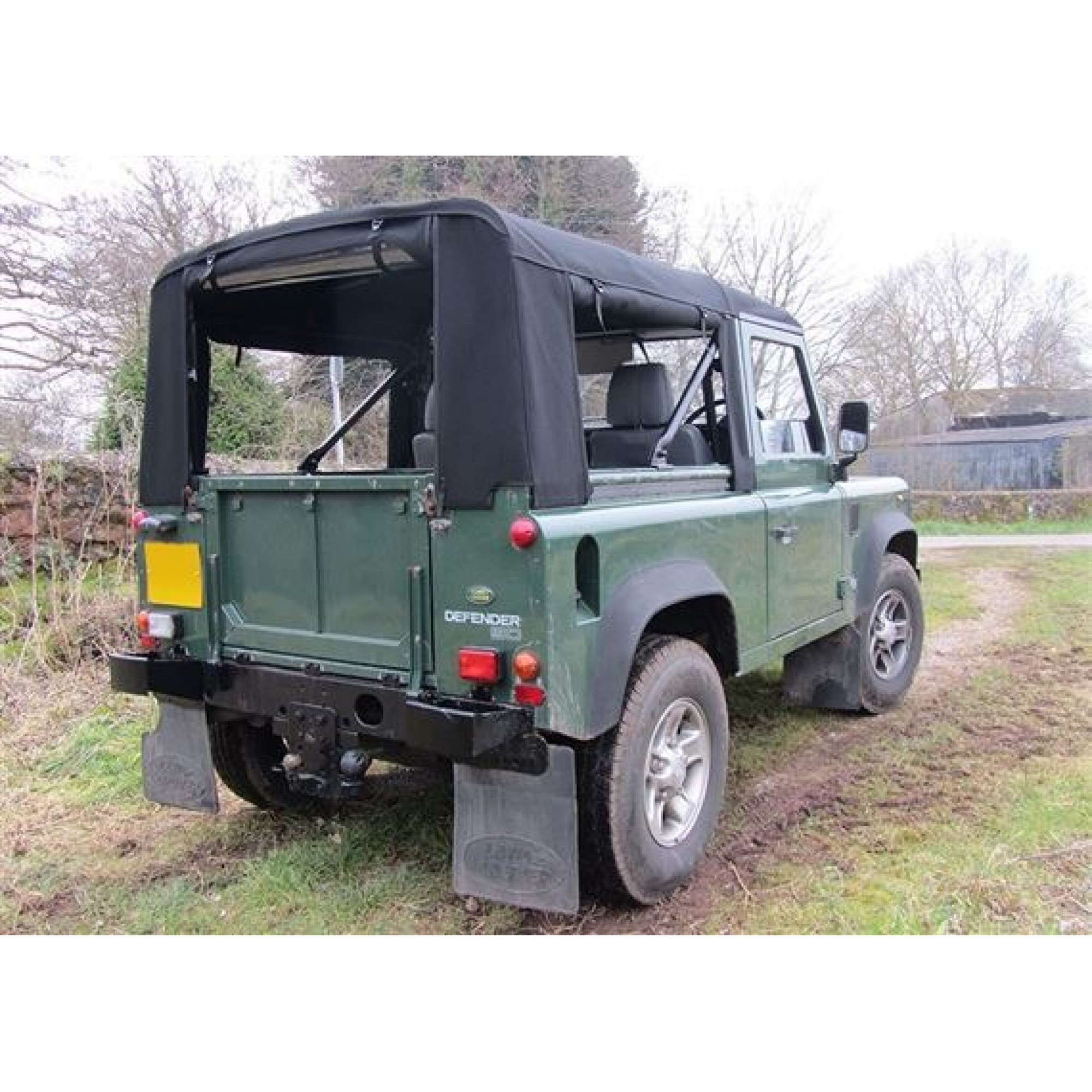 EXT201-2BKM - 90 Full TD5 Stayfast Hooding Black Wsw