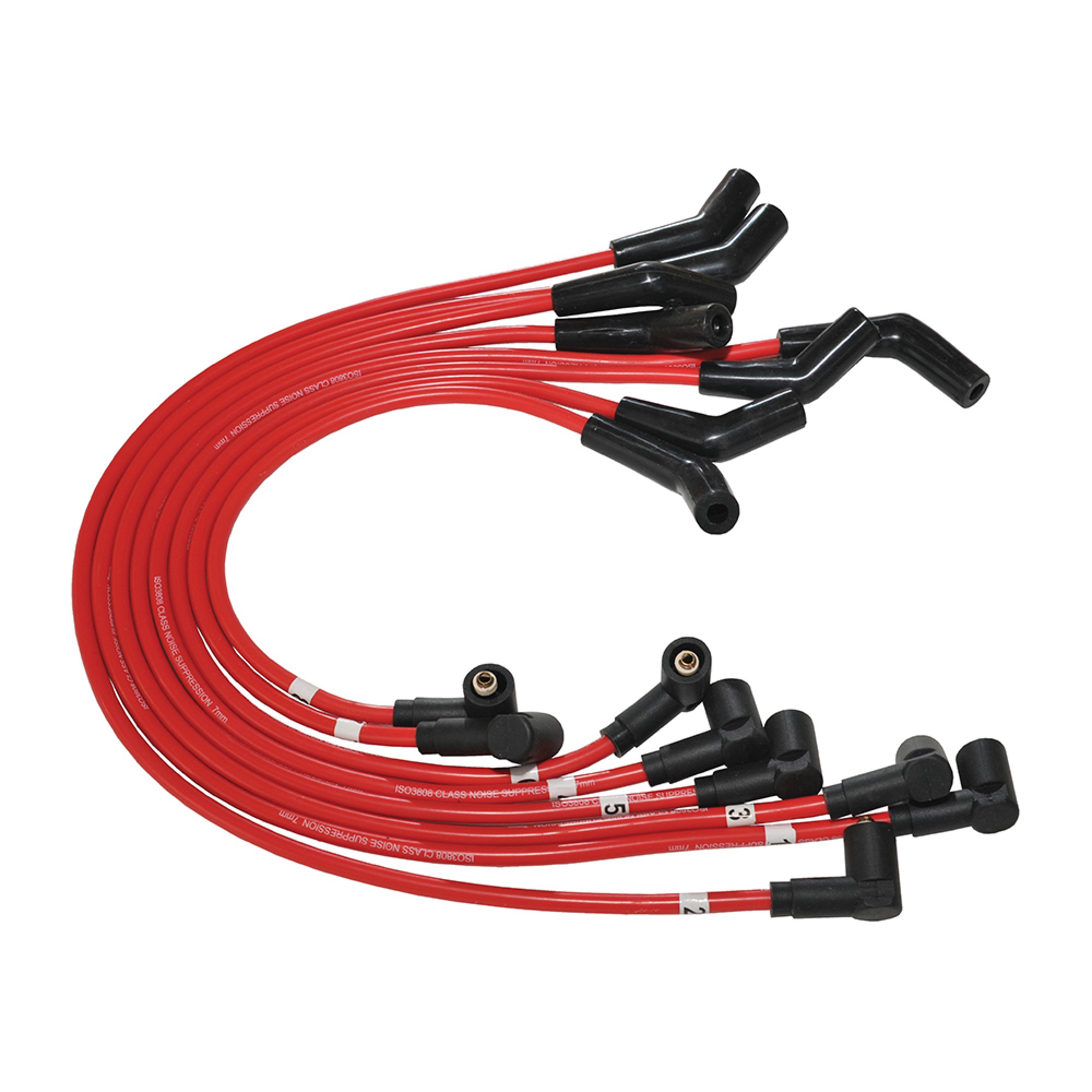 NGC103740/810RED - Ignition Lead Set V8 Red Silicone Discovery 2 and P38A 1999 on