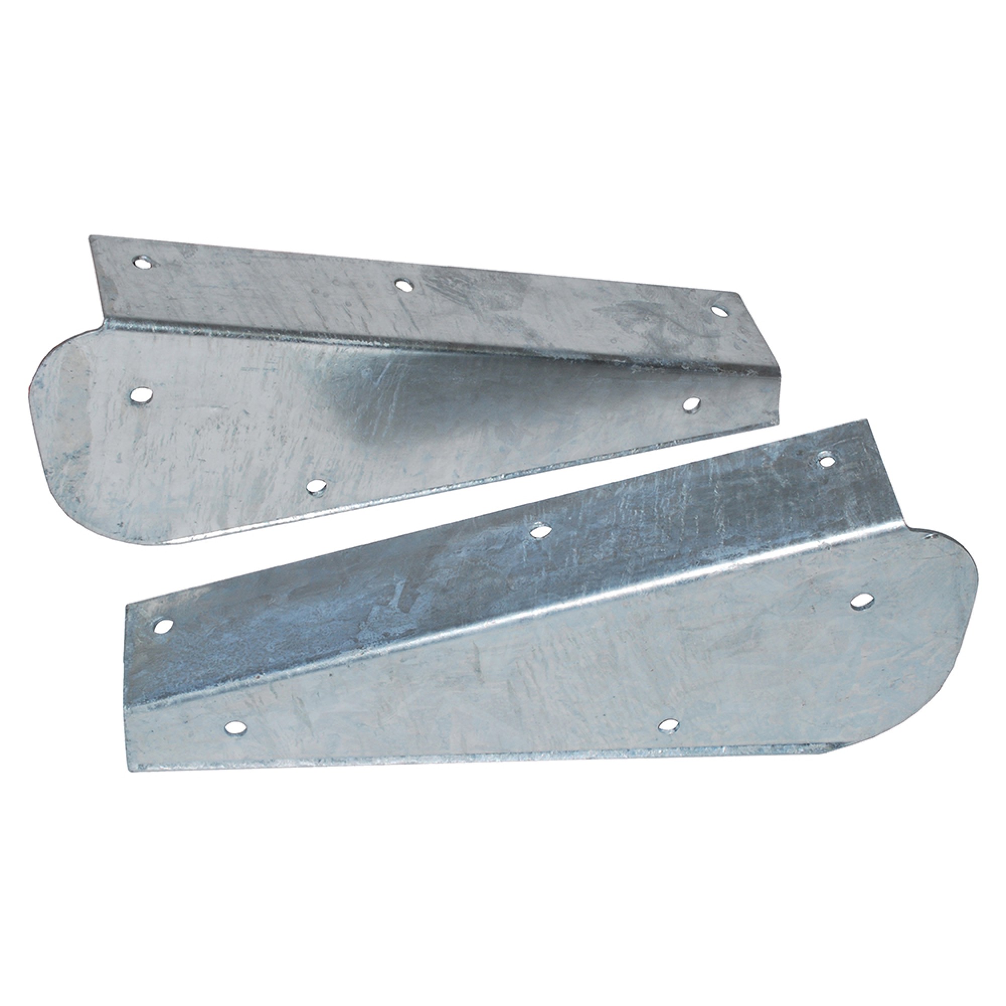 DA1187 - Pair Of Defender Galv Rear Mudflap Brackets