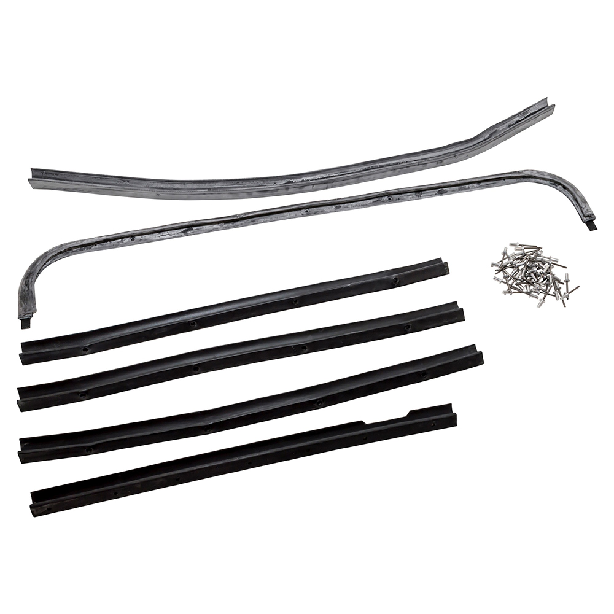 DA1498 - Rubber Door Seal Kit for Safari Rear Door 6 Pieces & Rivets