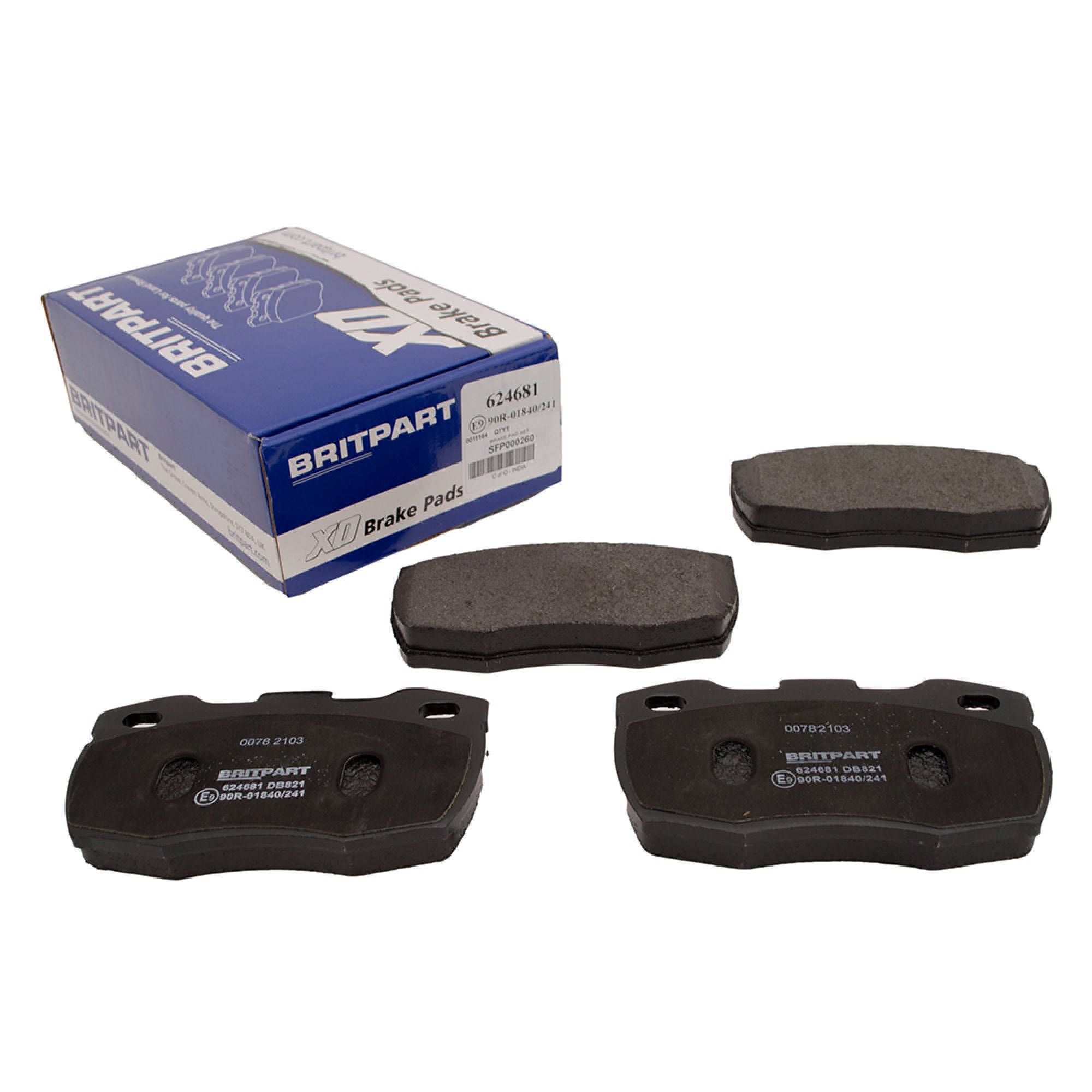 Brake Pad Set Front for Defender 90 1990 on & 110 1986 on - SFP000260