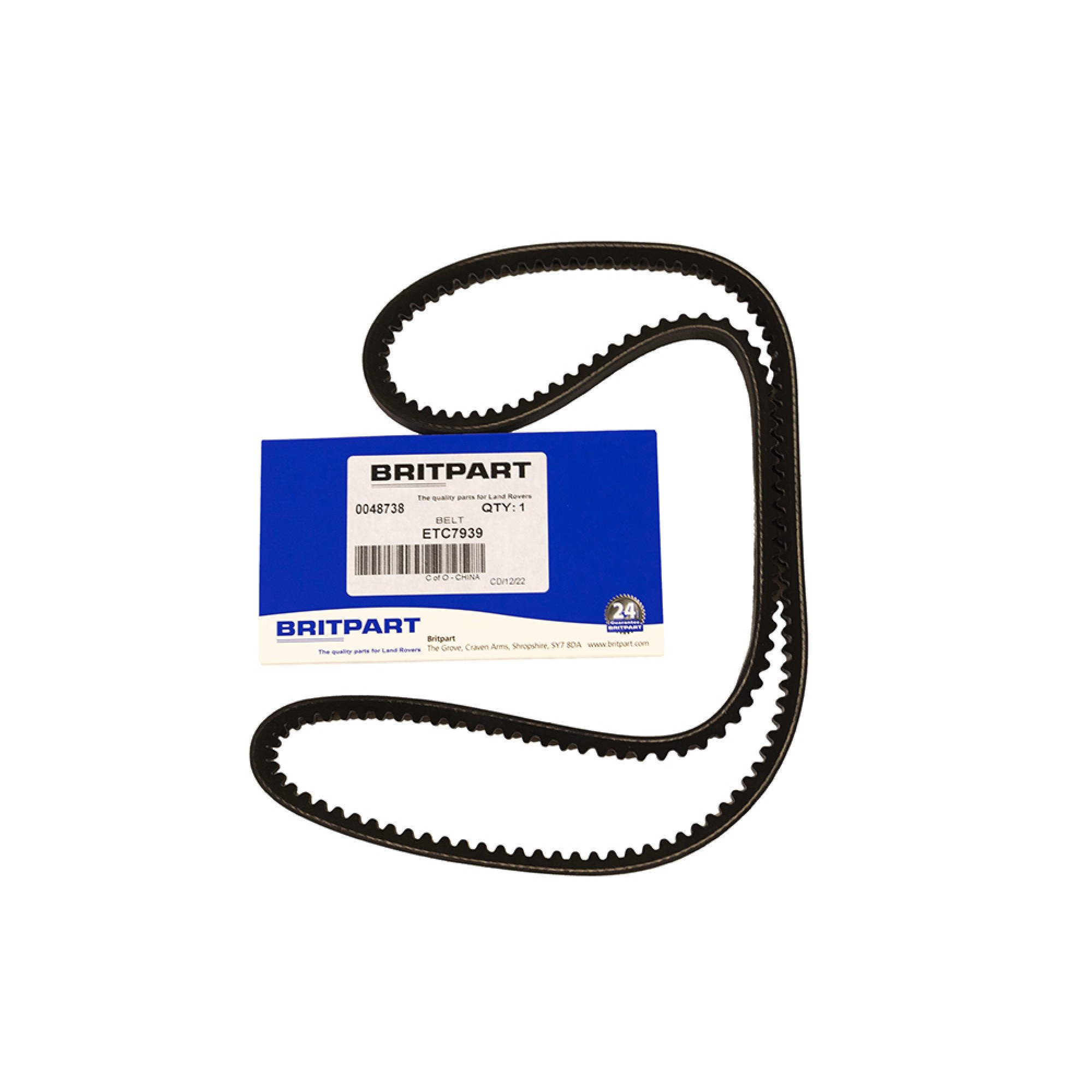 ETC7939 - Alternator/Fan Belt 2.5D NA.2.5TD 200TDI 2.5 Petrol Defender 90/110