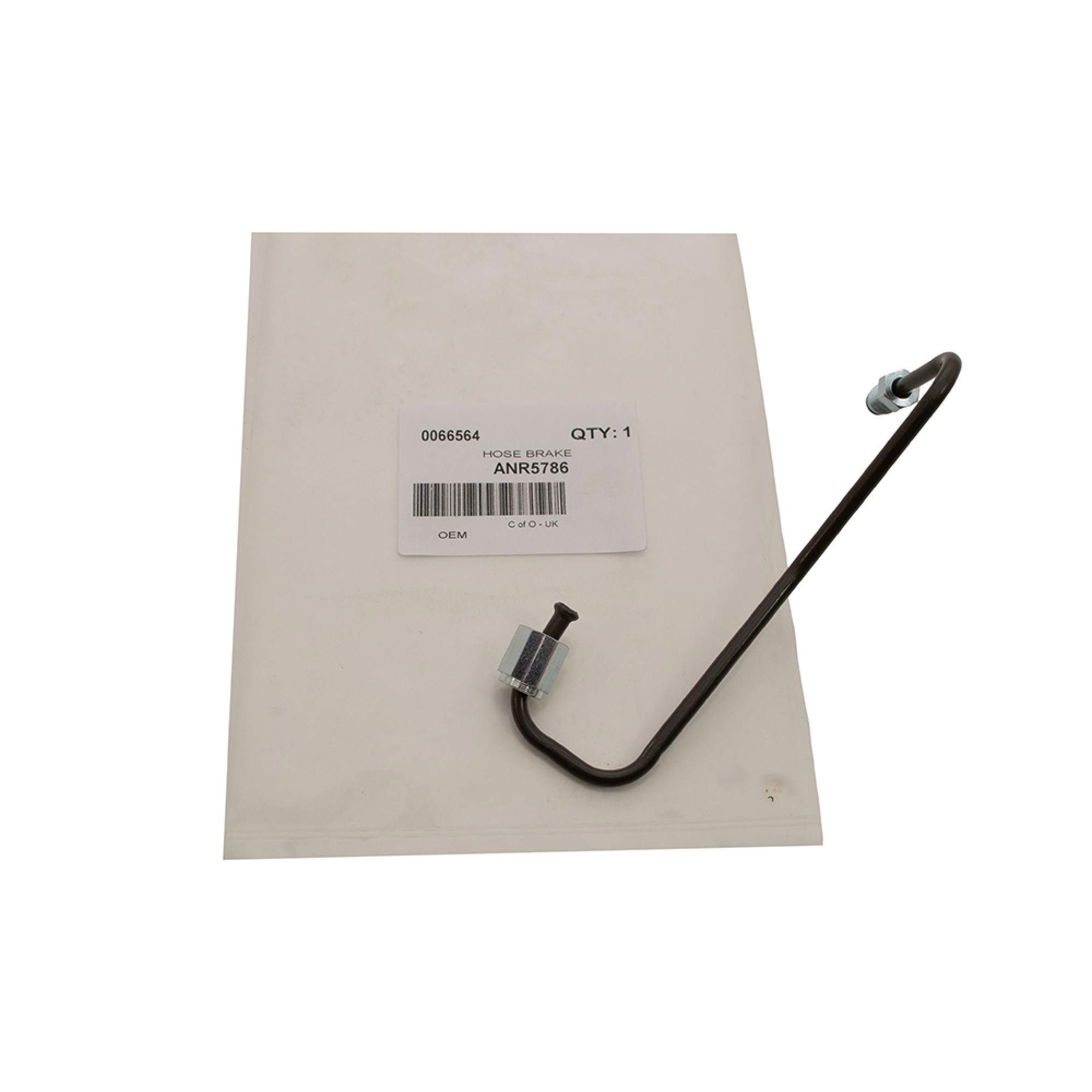 ANR5786 - OEM RH Brake Pipe - Flexi to Caliper from XA159807 to 4A638618