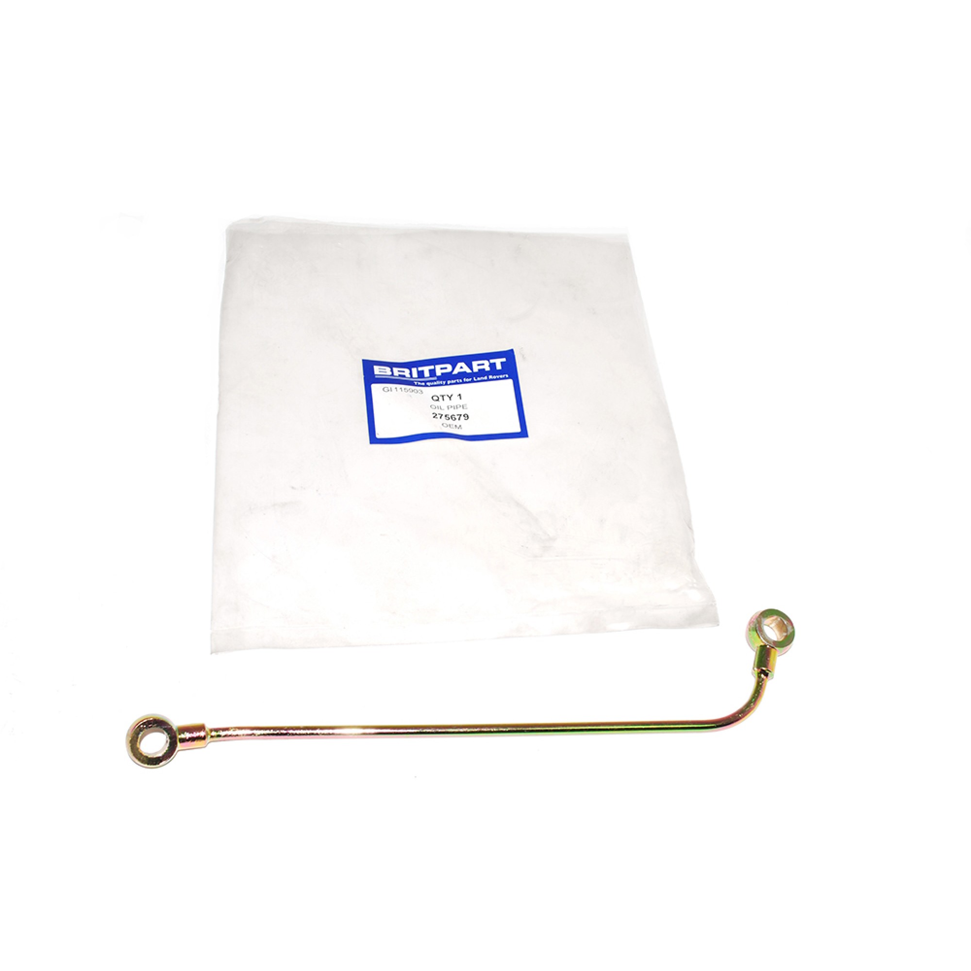 Oe Oil Feed Pipe to Cylinder Head 2.25 and 2.5 Petrol Diesel Engines 1961-90 - 275679