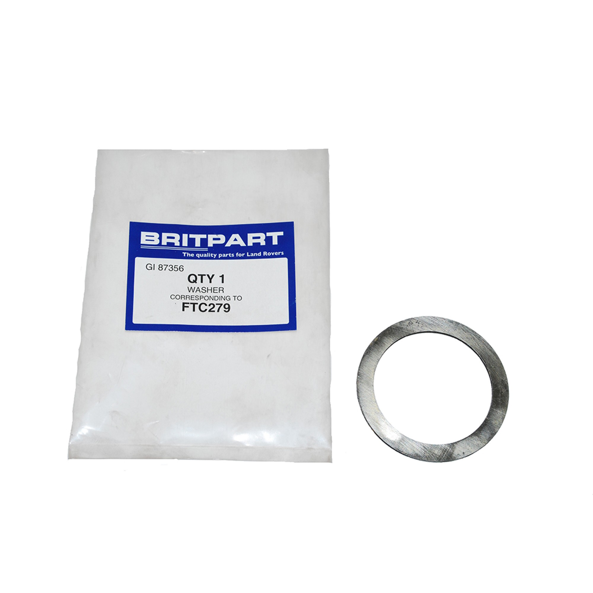 FTC279 - Shim for Layshaft 1.87mm from Suffix F. LT77