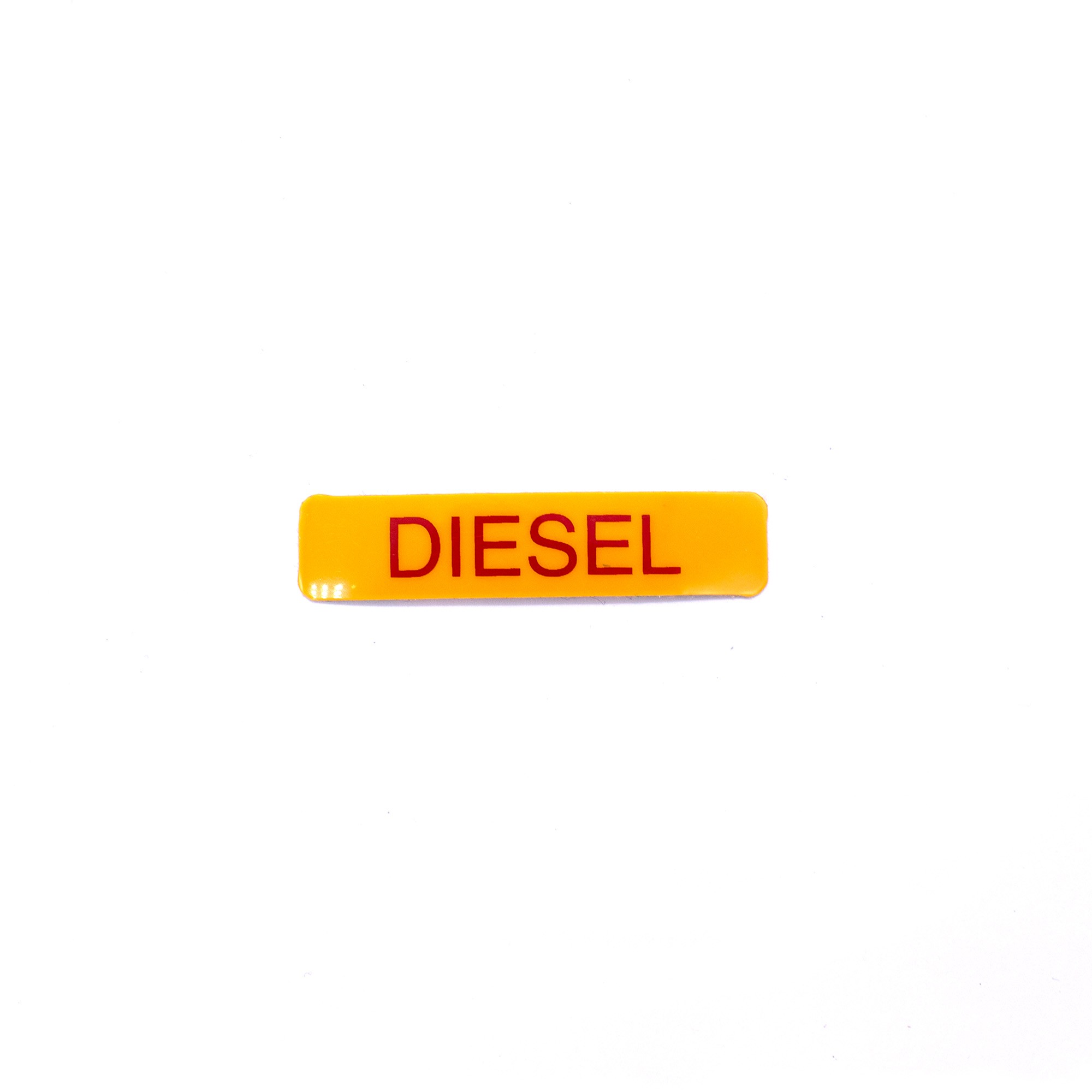 NTC7349 - Genuine Label Diesel Fuel (Red on Yellow)