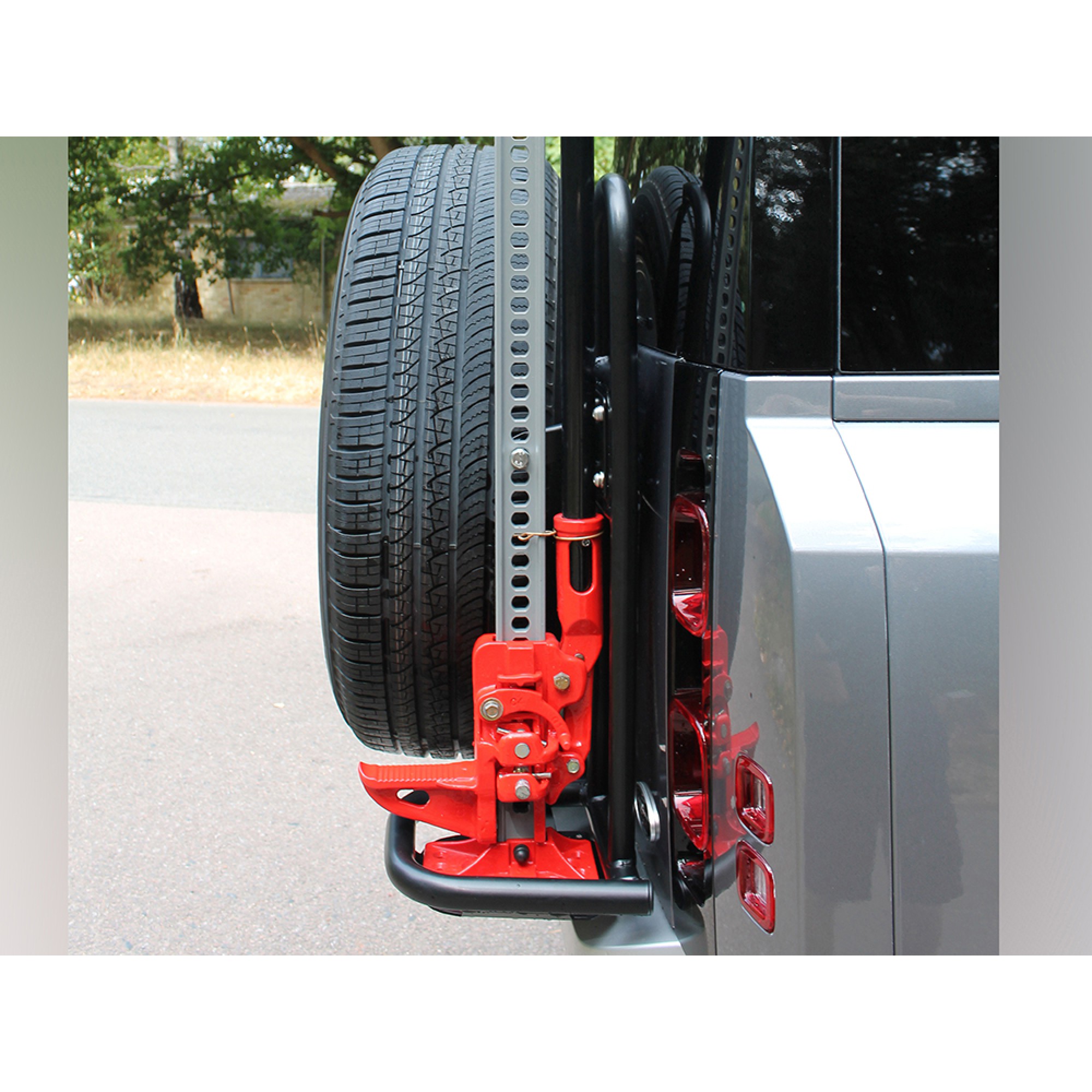 Spare Wheel Cradle & Jack Mount Defender 2020 Safety Device