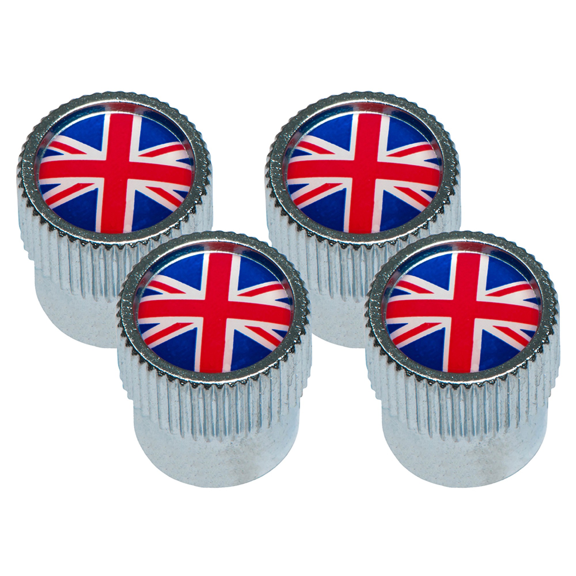 VPLRW0151 - OEM Wheel Valve Cap Union Jack Set Of 4