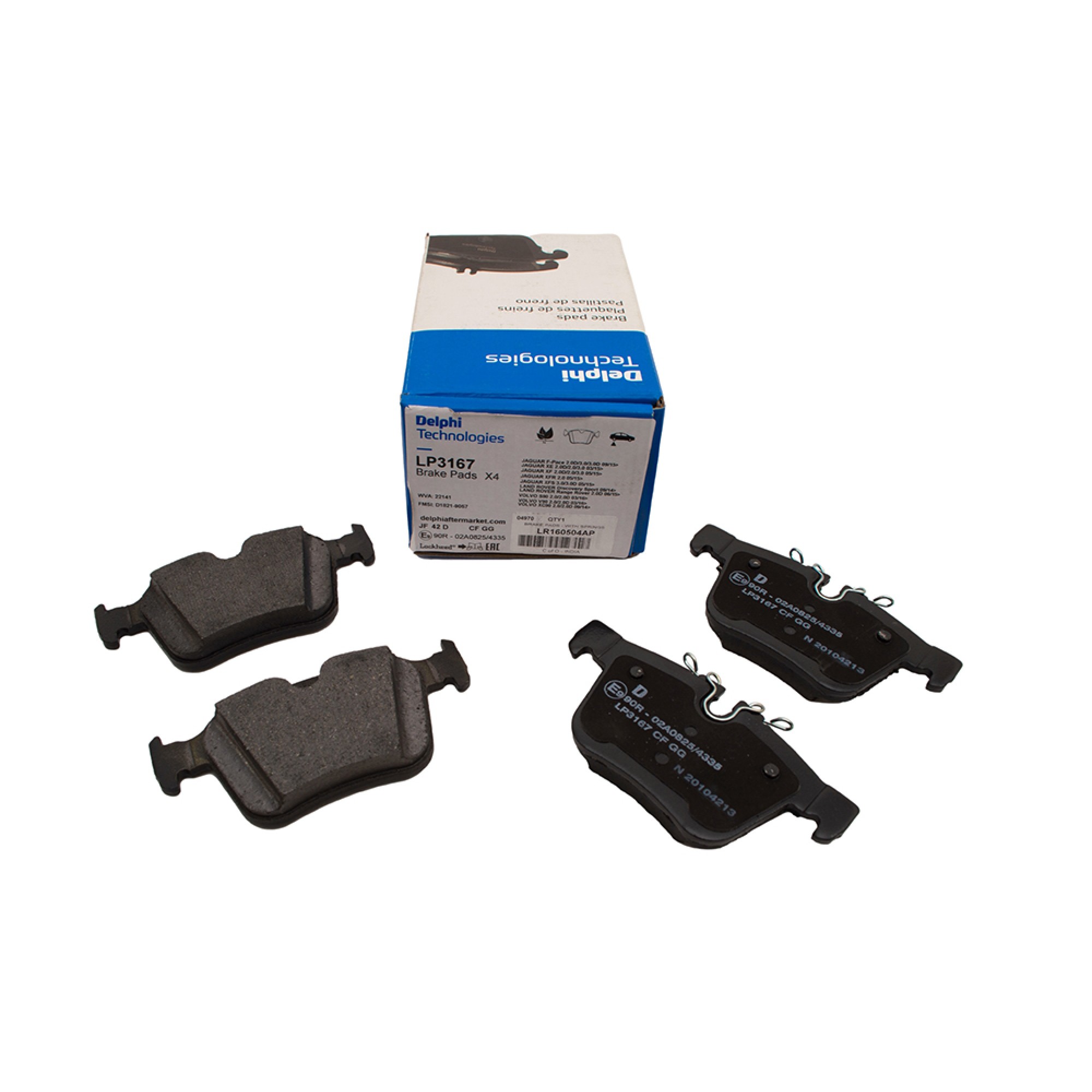 LR160504AP - Delphi Rear Brake Pads from Chassis MH901247