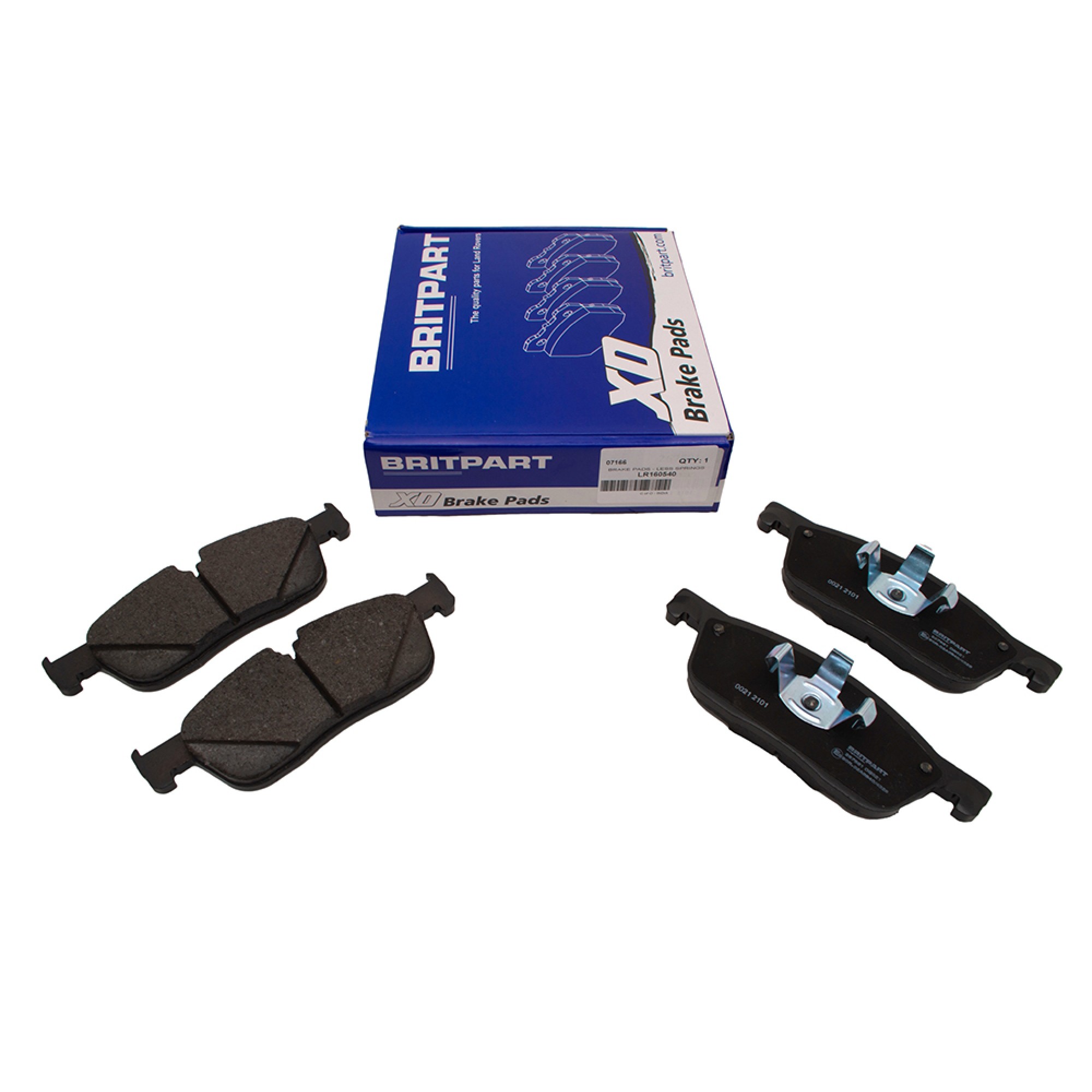 LR160540 - Britpart Xd Front Brake Pads - Less Springs from GH623527