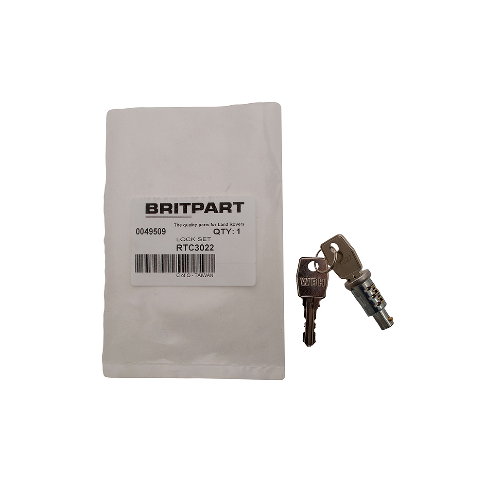 RTC3022 - One Barrel and 2 Keys Door Locks/Fuel Cap 1987 to 1A622423