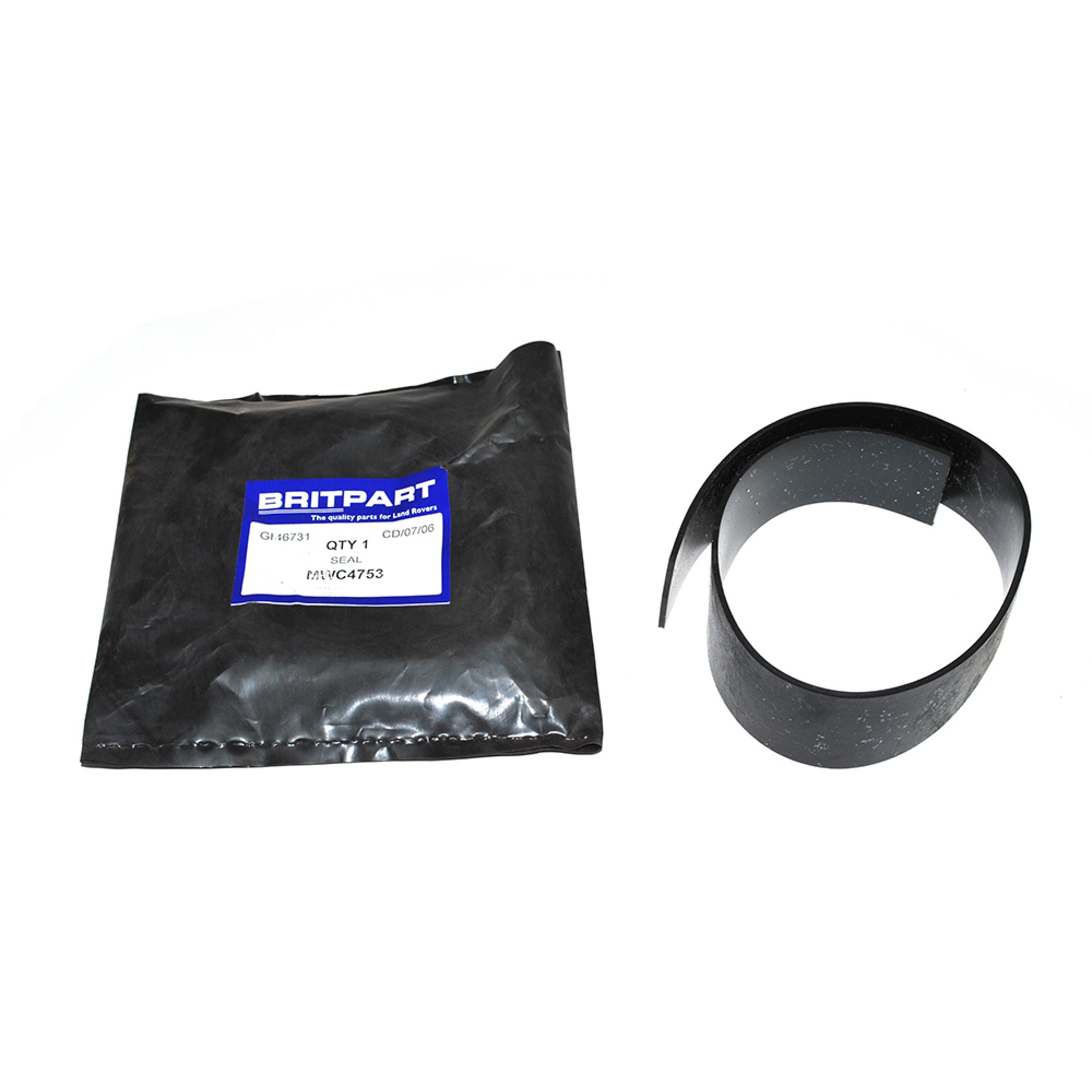 MWC4753 - Glazing Rubber Door Top Military 90/110