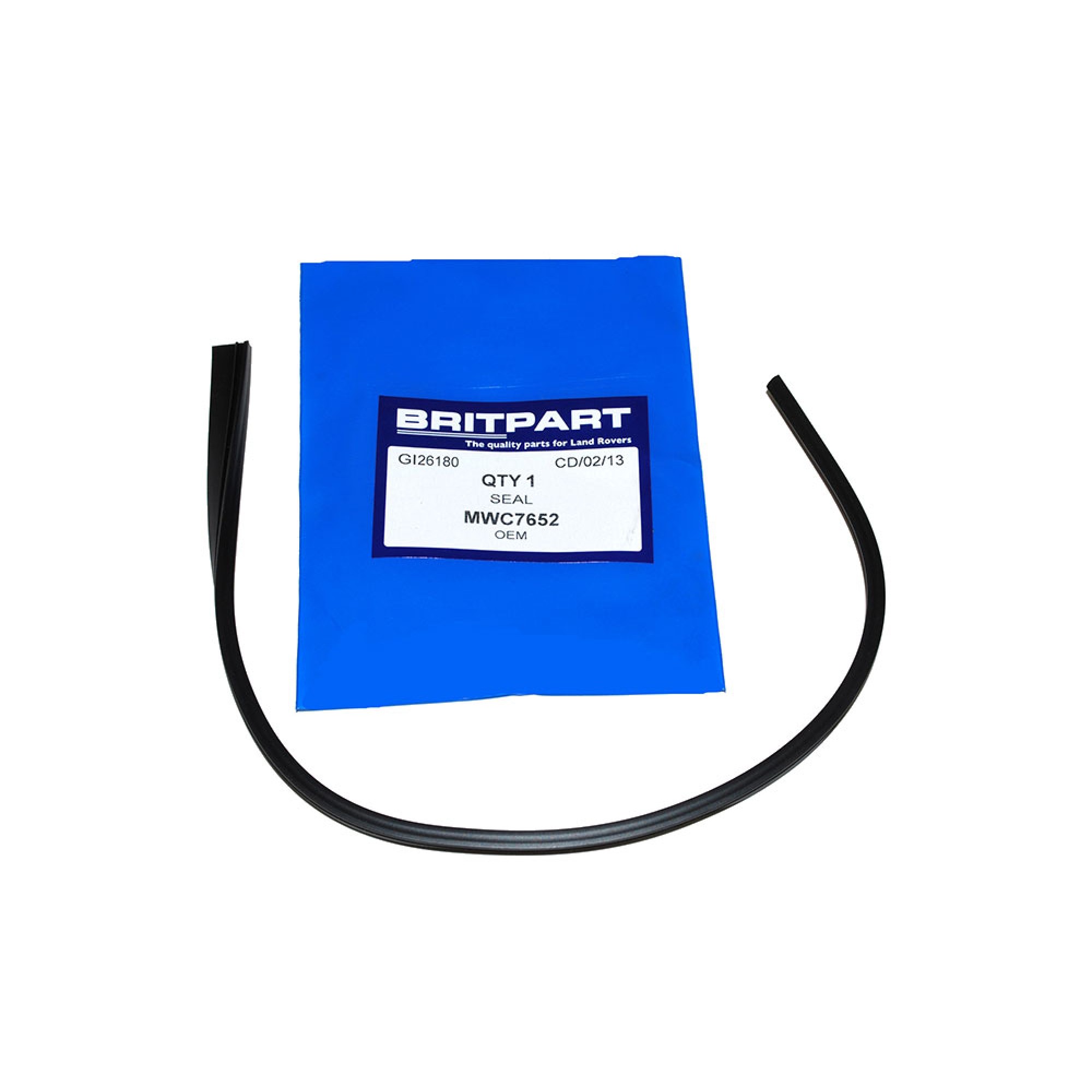 MWC7652 - Vertical Seal for Sliding Window in Truck Cab