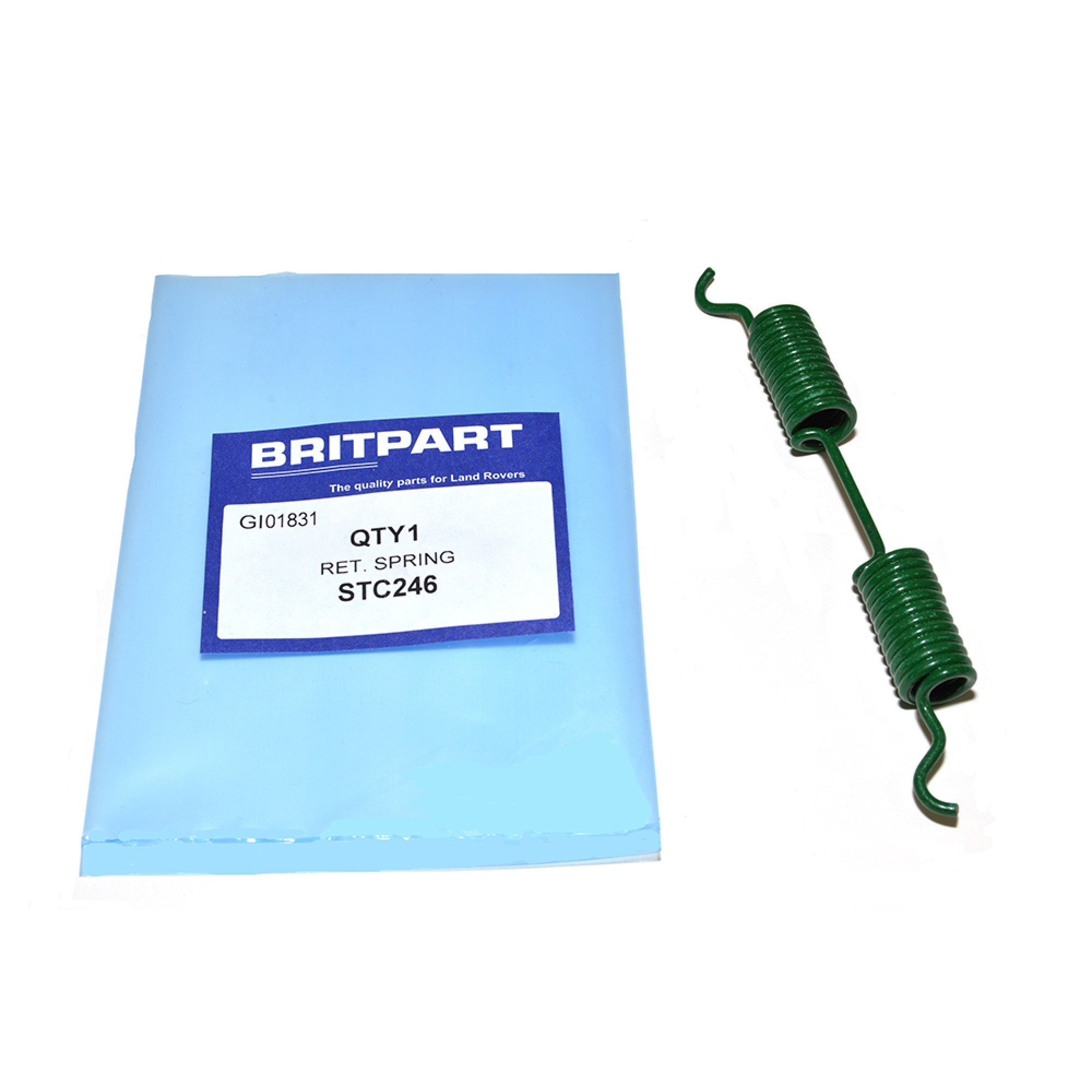 STC246 - Spring for Handbrake Shoe Return 90/110 from 07/89 to 1994. Discovery to 92. and Range Rover Classic to 1994