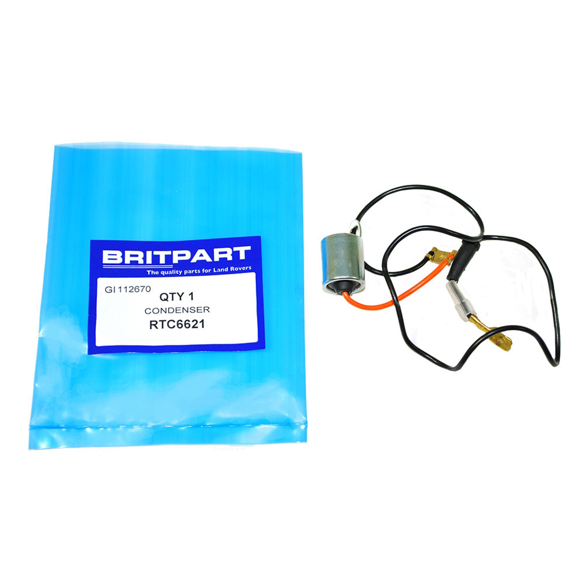 RTC6621 - Condenser Some SER.3 4+6 Cylinder 110 2.25L Lucas Distributor