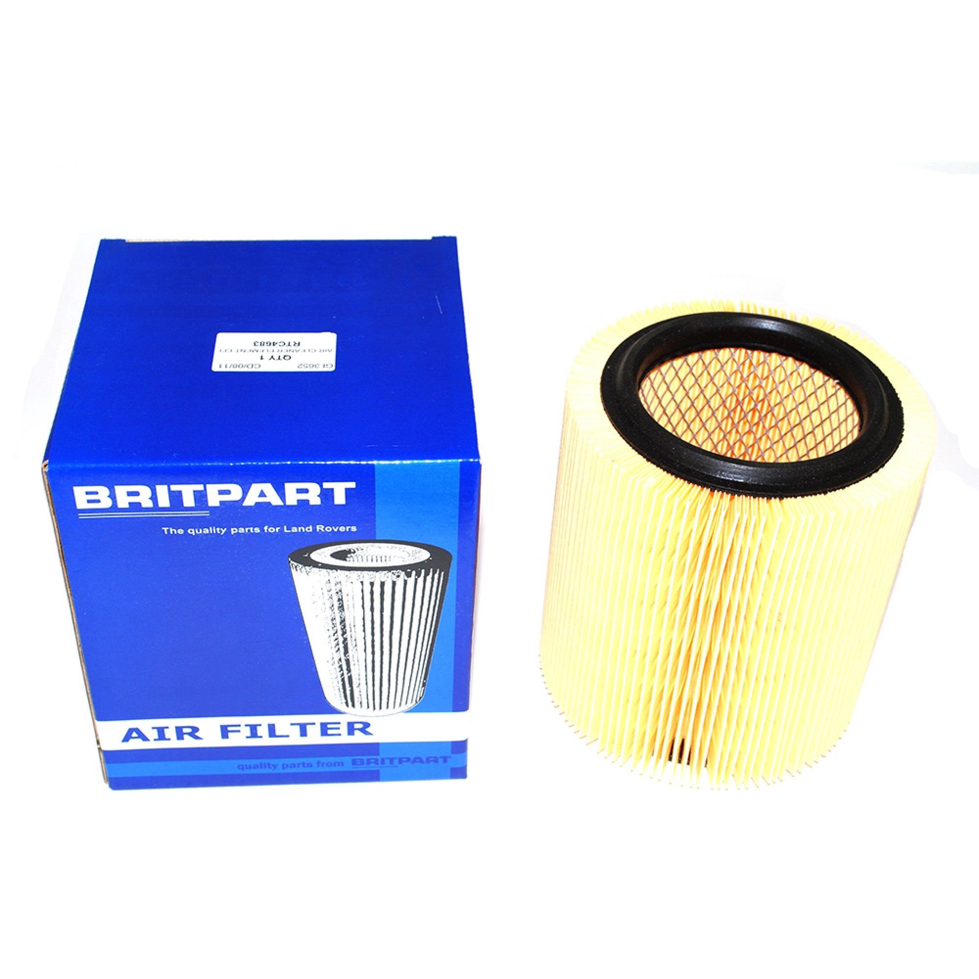 RTC4683 - Air Filter Element Discovery V8 EFI to LA081991. 90 V8 EFI 50 Le and Range Rover Classic V8 EFI to LA647644
