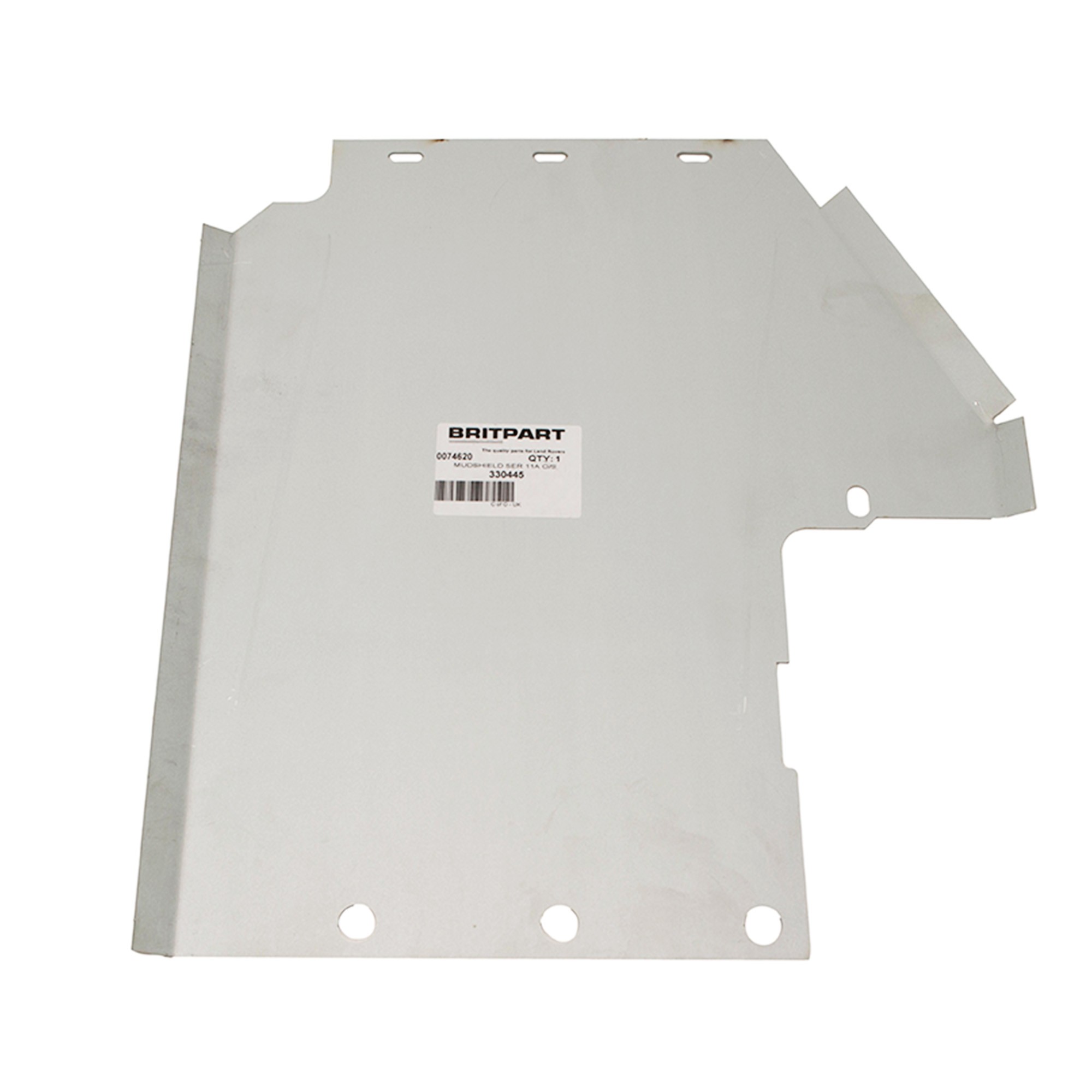 330445 - Mudshield R.H. R.h.d. for Land Rover 1958-68.