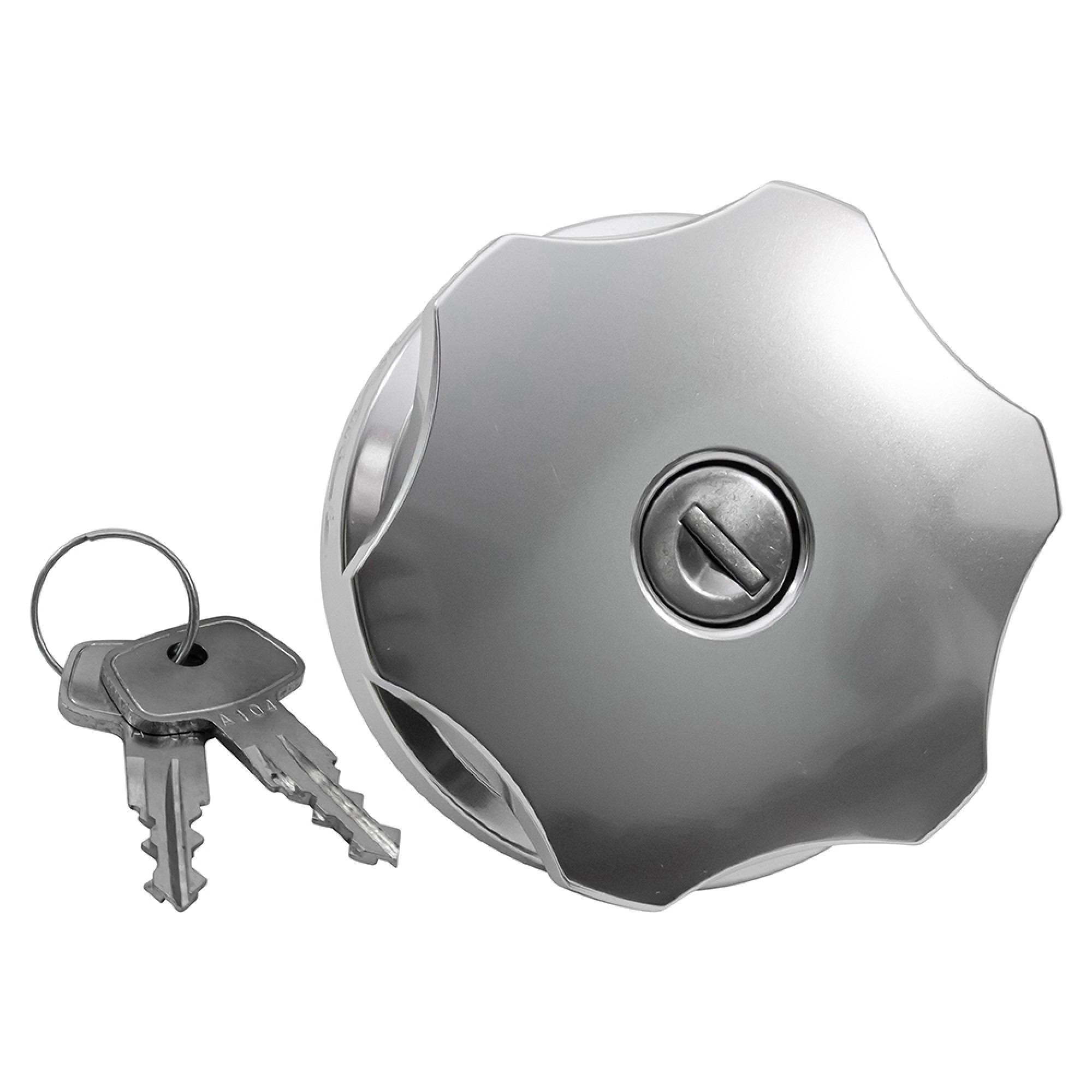 Optimill Silver Alluminium Fuel Cap for 90/110 TD5 and Puma