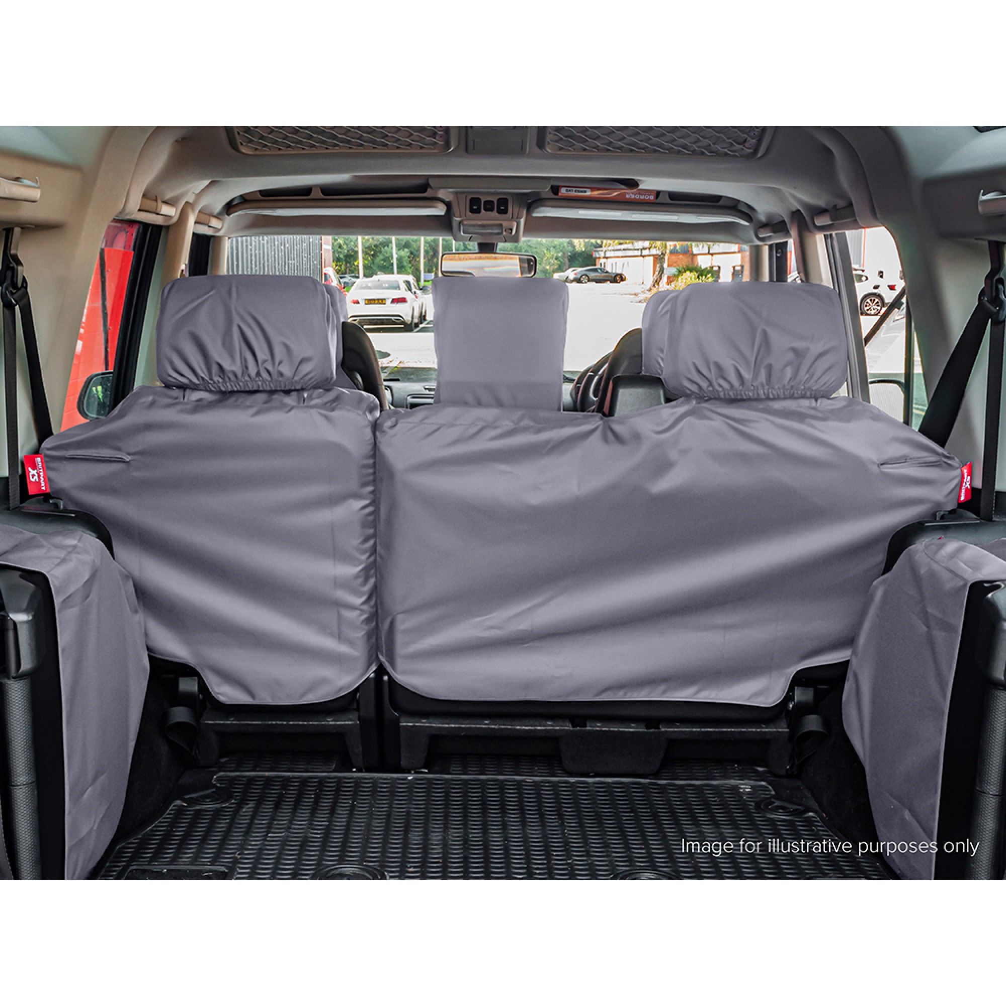 Grey Waterproof Seat Covers 2ND Row