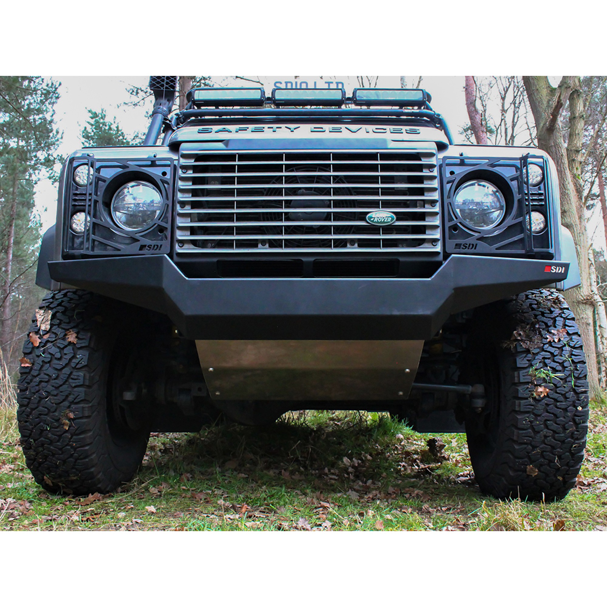 Safety Devices Stepped Non-winch Steering Guard 90/110 (1983-2016)