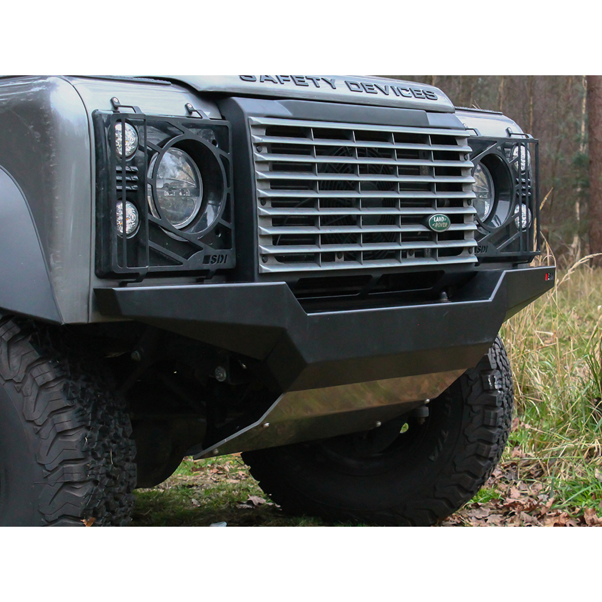 Safety Devices Stepped Non-winch Steering Guard 90/110 (1983-2016)