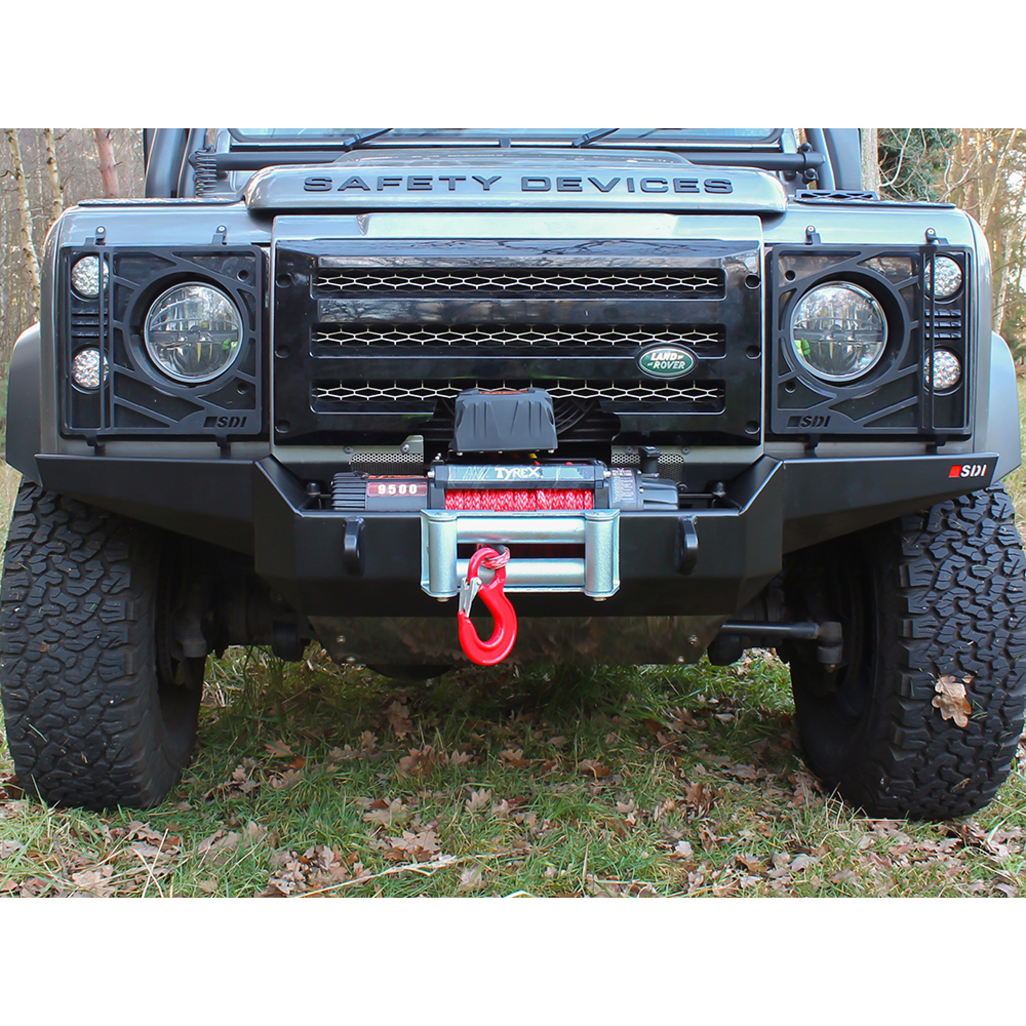 Safety Devices Winch Bumper for Defender 90/110 (1983-16)