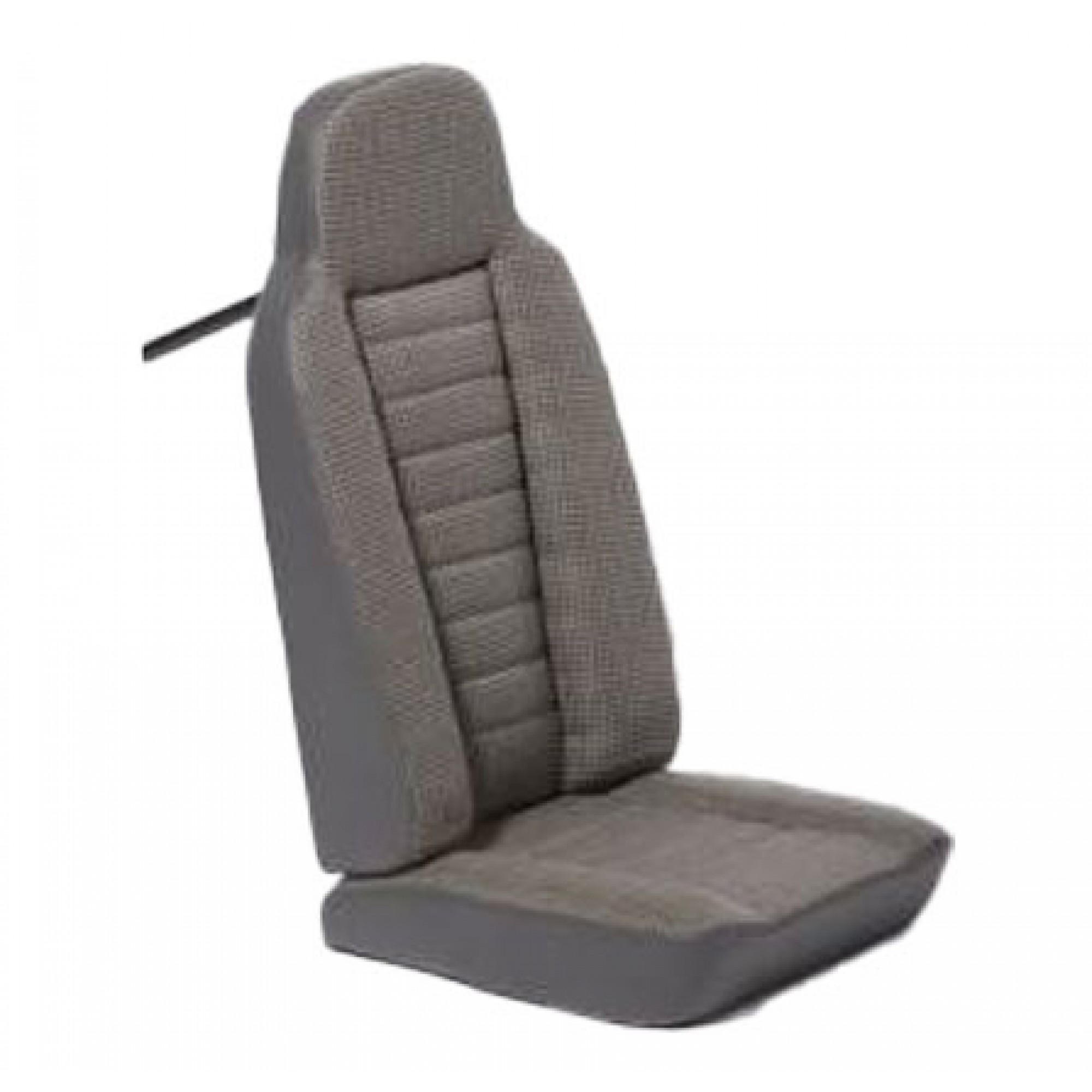 Classic High Back Seat with Integral Headrest Second Row Outlast Black Canvas