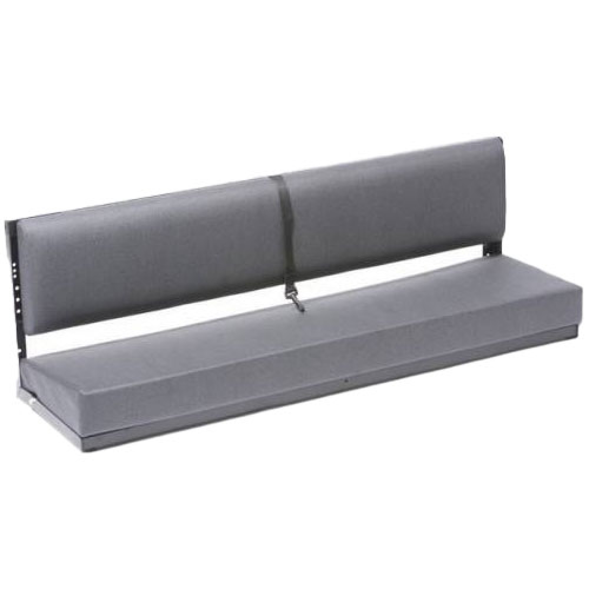 EXT006-TC - 3 Man Bench Seat in Techno Black Powder Coat Frame (Back Brackets and Fixings)