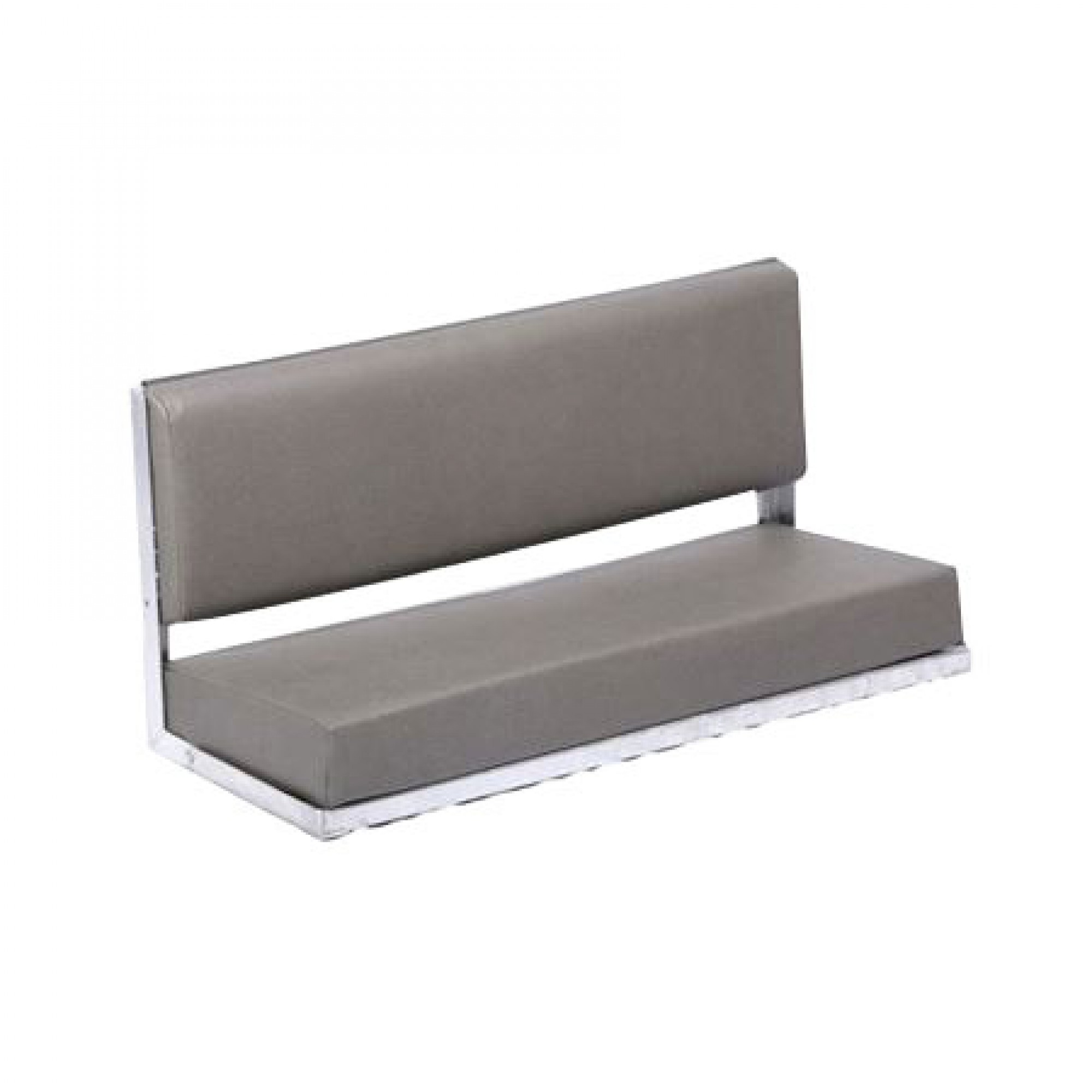 Rear Bench Seat in Elephant Hide Grey with Galvanised Frame (Back Brackets and Fixings)