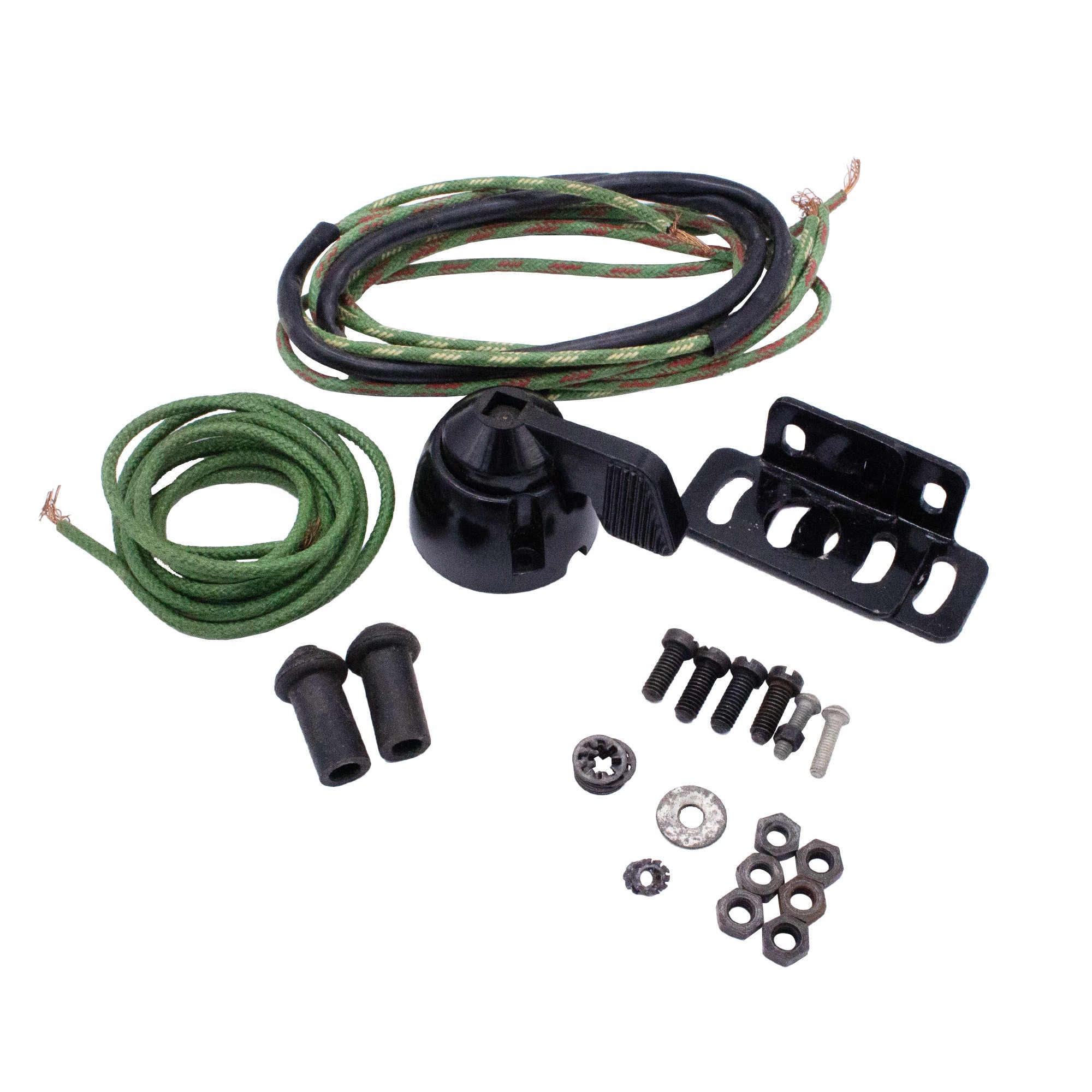 230281KIT - No Longer Available Lucas Trafficator Fitting Kit 1948-54 Contains Switch, Brackets, All Hardware and Rubber Sleeves, Cables and Intructions.