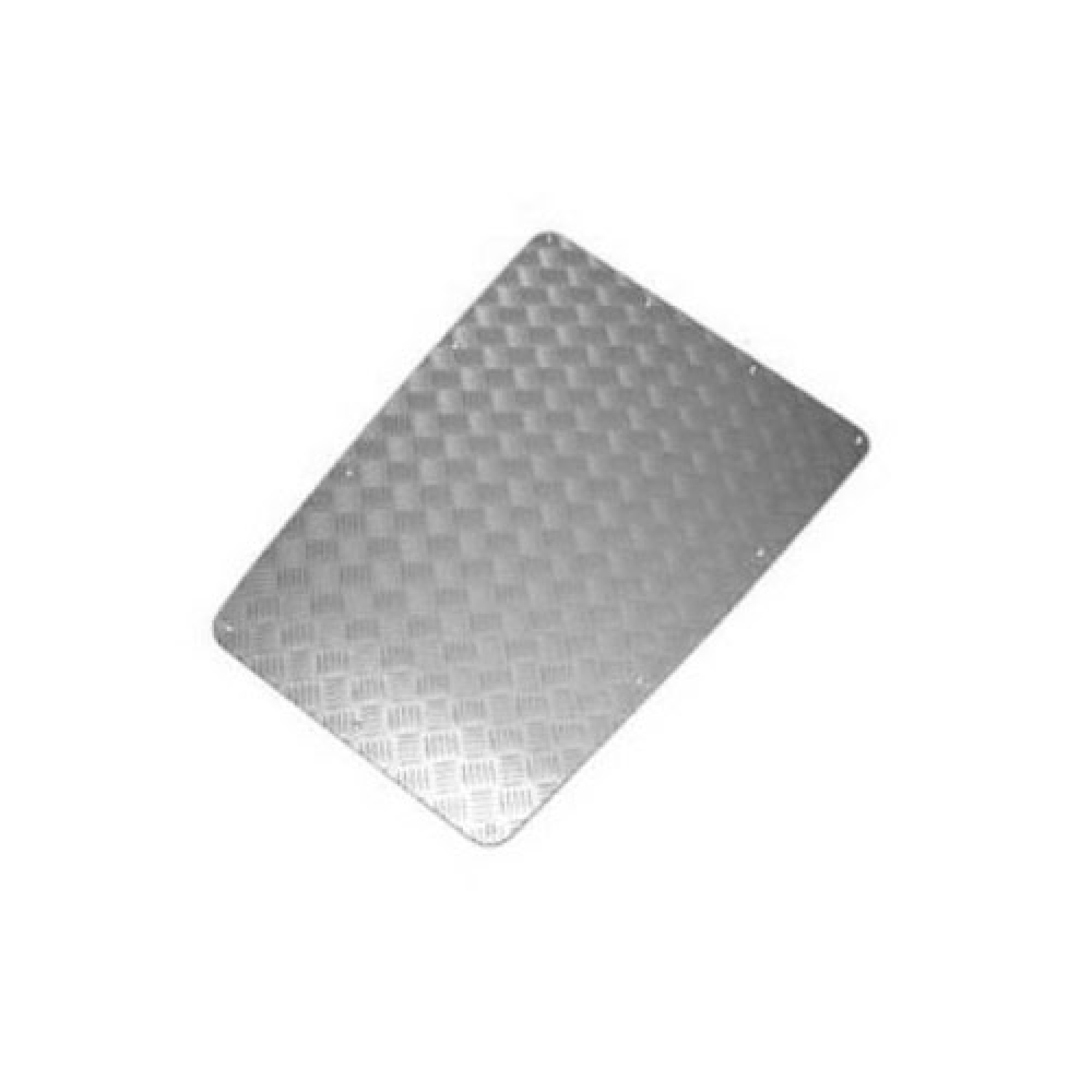BCKIT01-DEF/A - Chequer Plate Bonnet Silver Kit 3mm Inc Fixings Anodised Boxed Kit