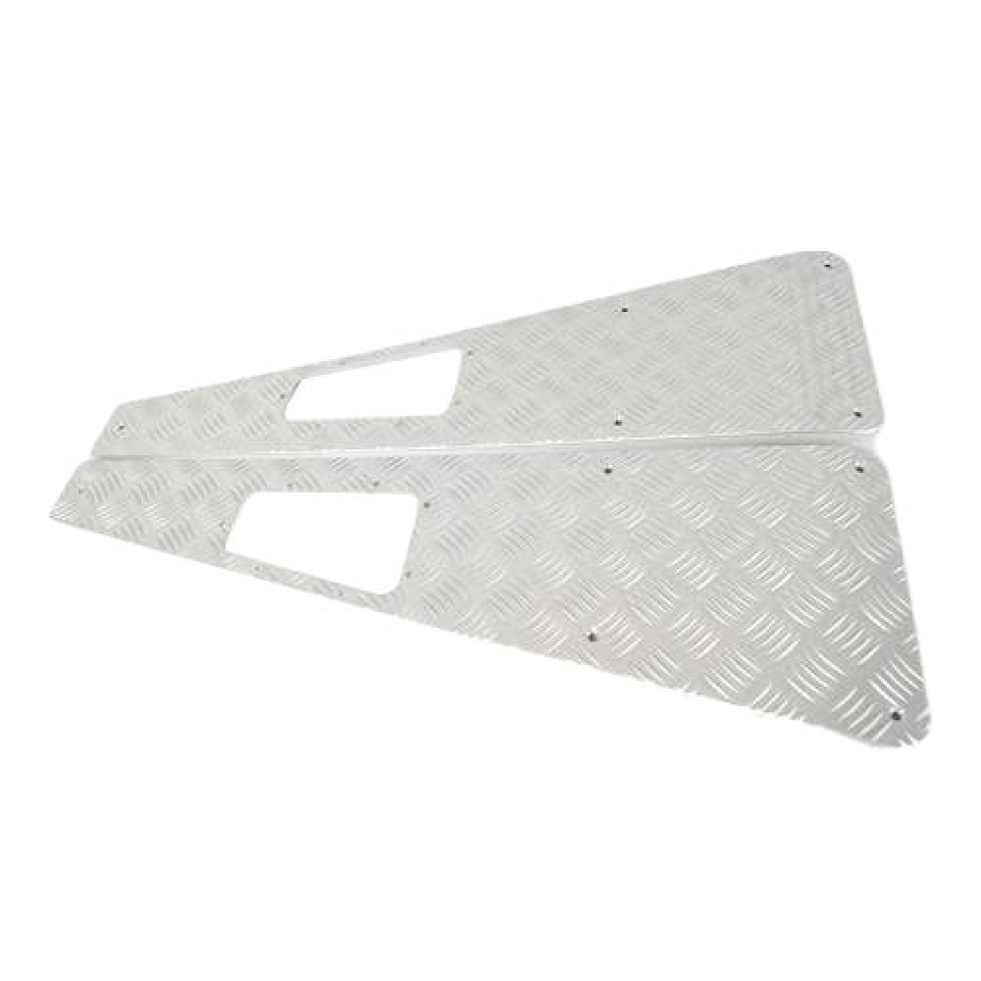 WTKIT01-RAH/B - Defender Black Powder Coated Wing Tops Pair with Right-hand Aerial Hole 1983-2007