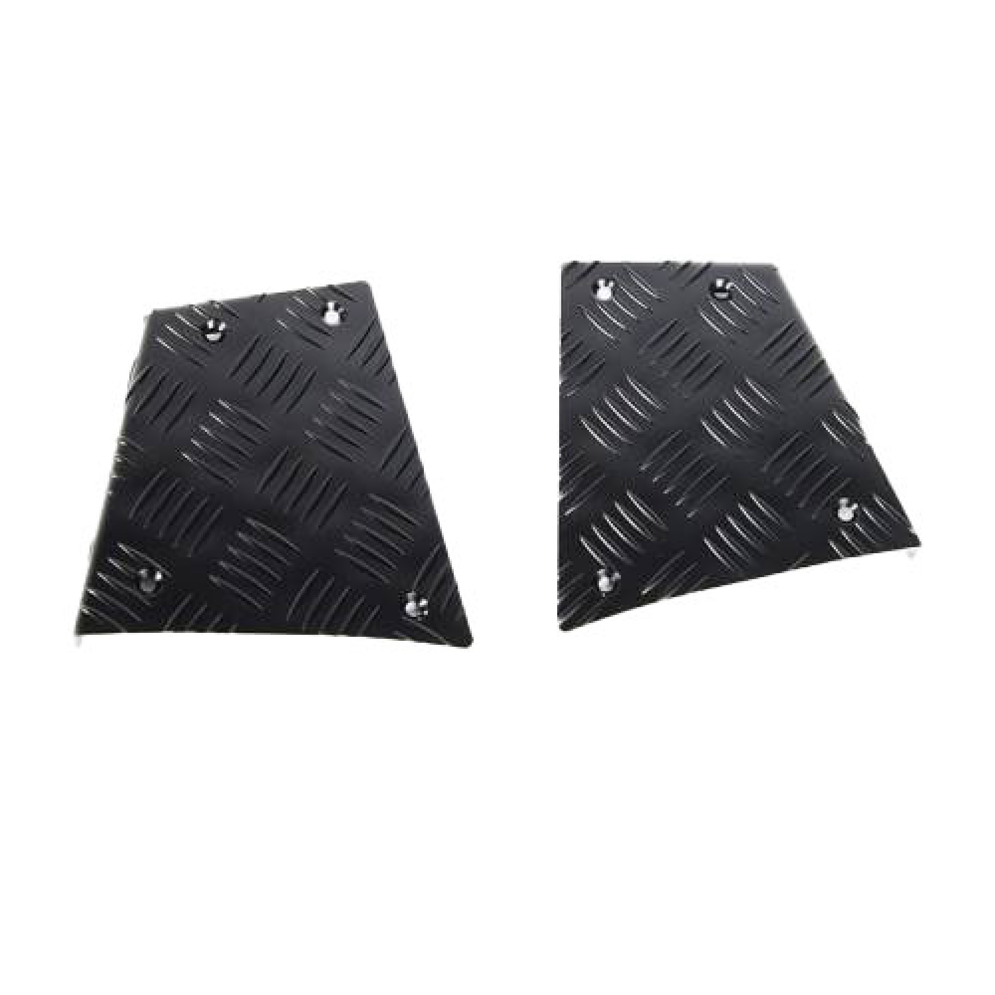 CNKIT01-90/B - Chequer Plate Kit 3mm Black Defender 90 Rear Body Corners Pair Inc Fixings