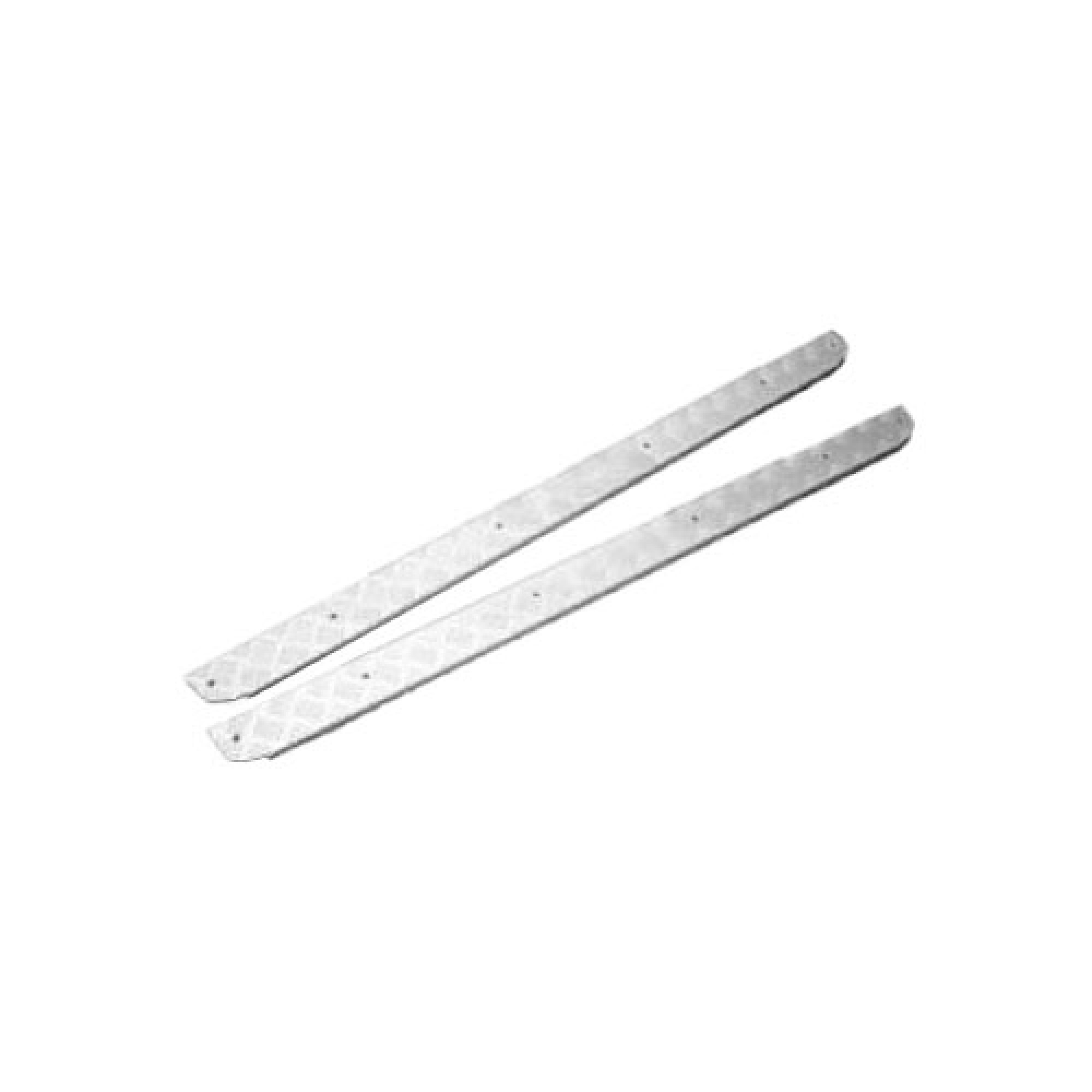 SLKIT01-90/A - Chequer Plate Kit 3mm Sill Protectors Silver 90 & SWB Series 2/3 Pair with Fixings by Mammouth
