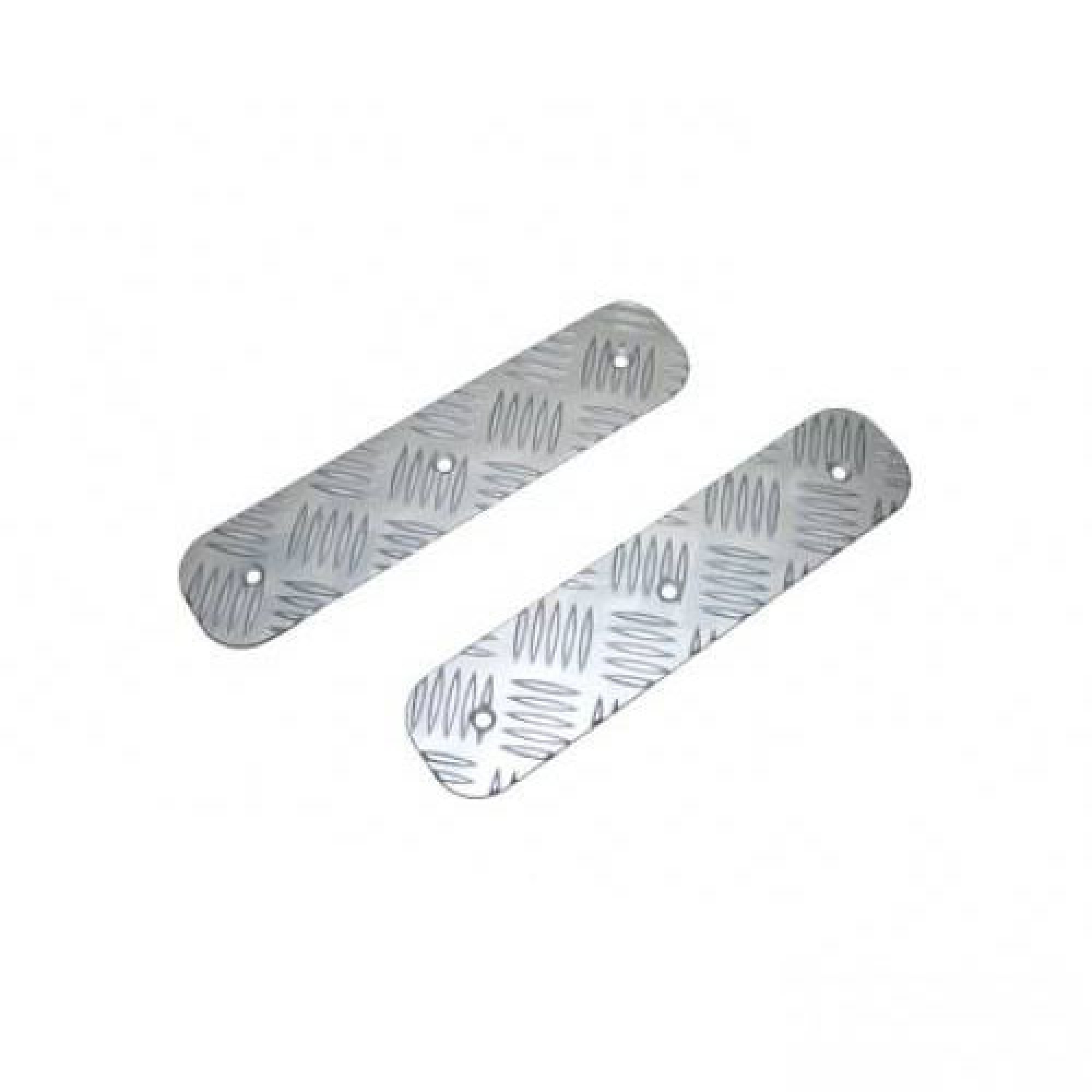 Bumper Treadplates Long Inc. S/S Fittings - Anodised Pair by Mammouth - BTL-KIT/A